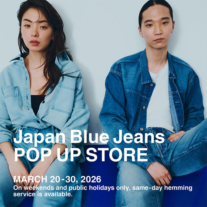 ジーンズ 写真集The Blue Jeans ザ ブルージーンズ Japan Blue Jeans POP-UP STORE / ラブレス ニュウマン高輪店で
