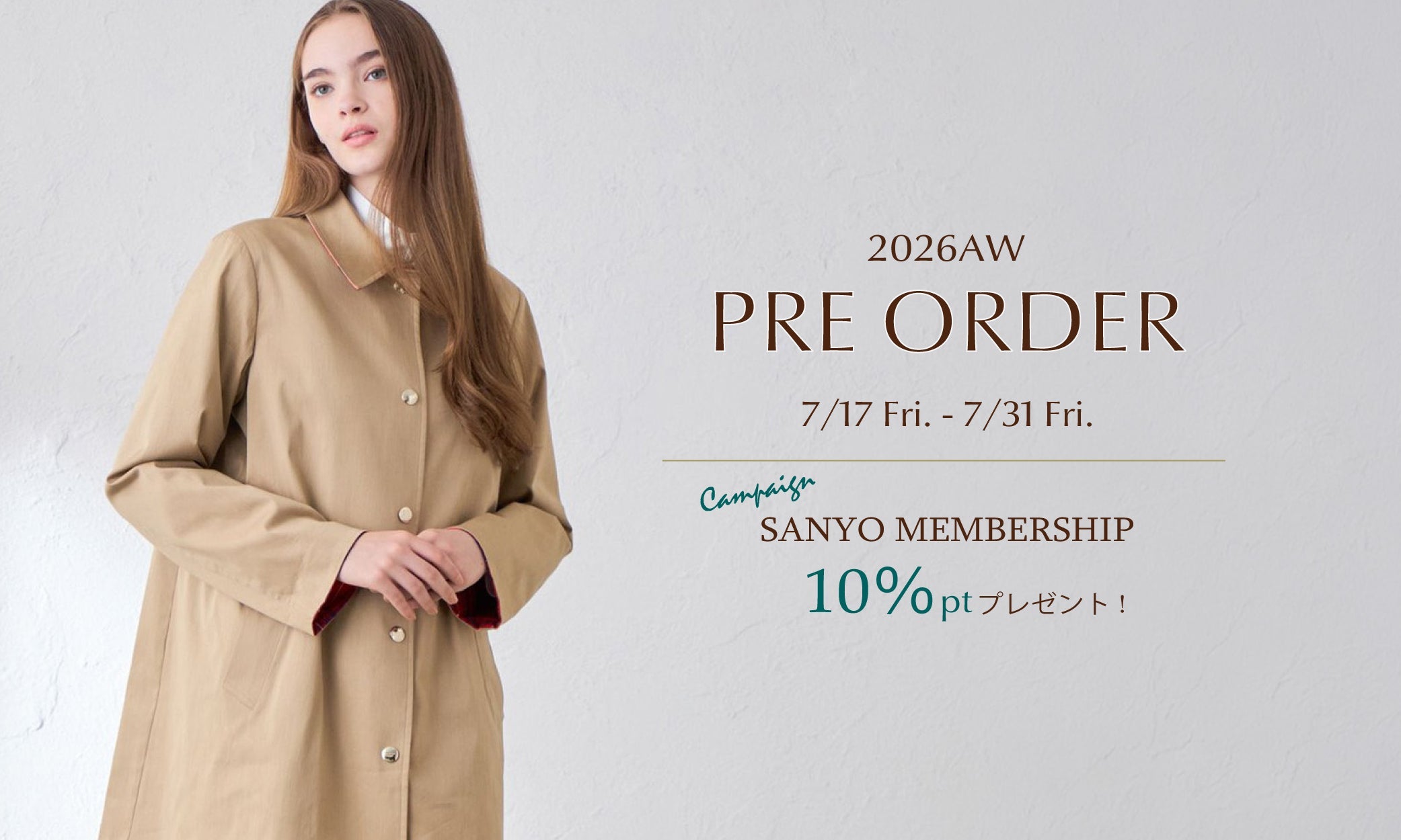 MACKINTOSH LONDON WOMEN｜26AW Special Pre Order｜MACKINTOSH LONDON