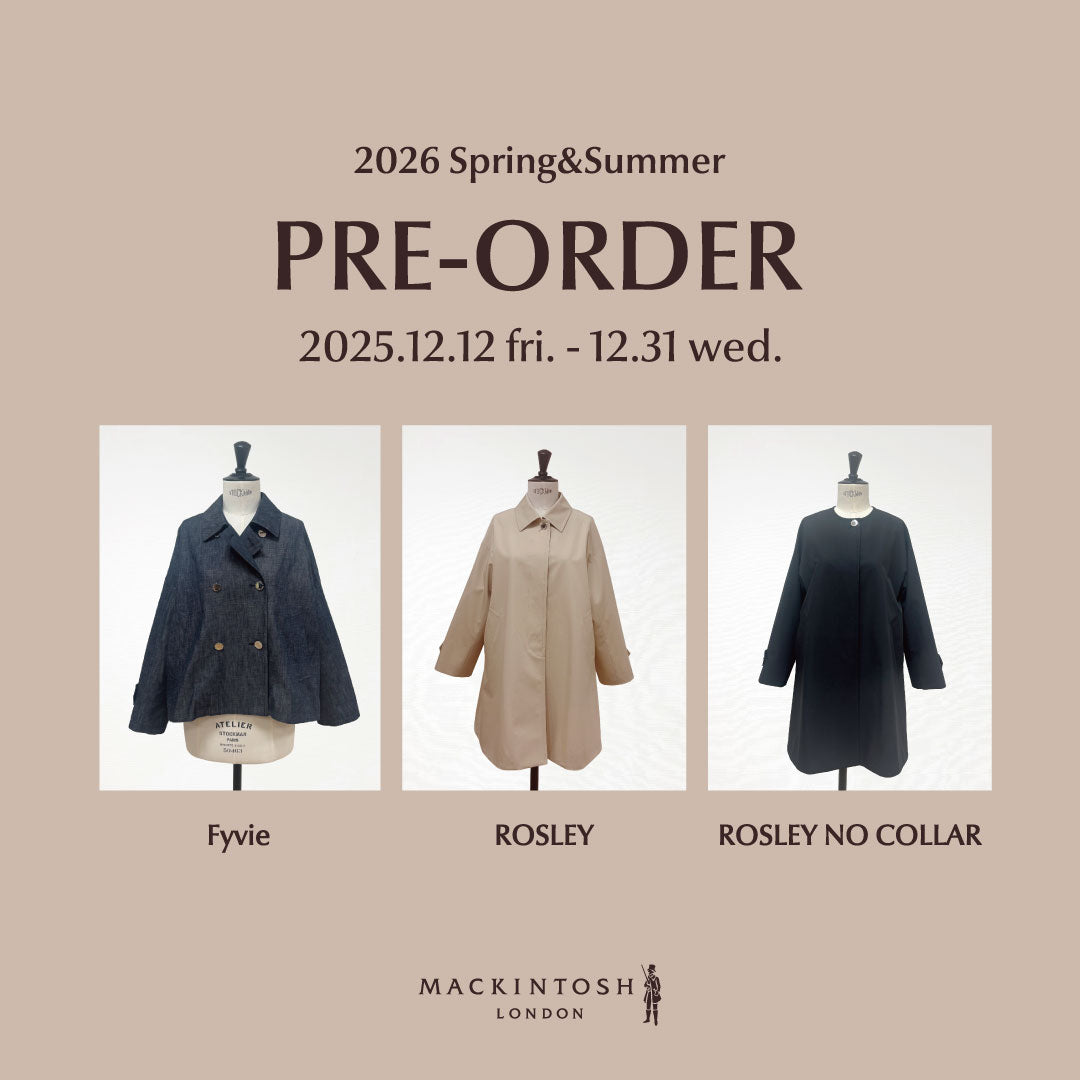 MACKINTOSH LONDON WOMEN｜2026 Spring&SUmmer PRE-ORDER｜MACKINTOSH