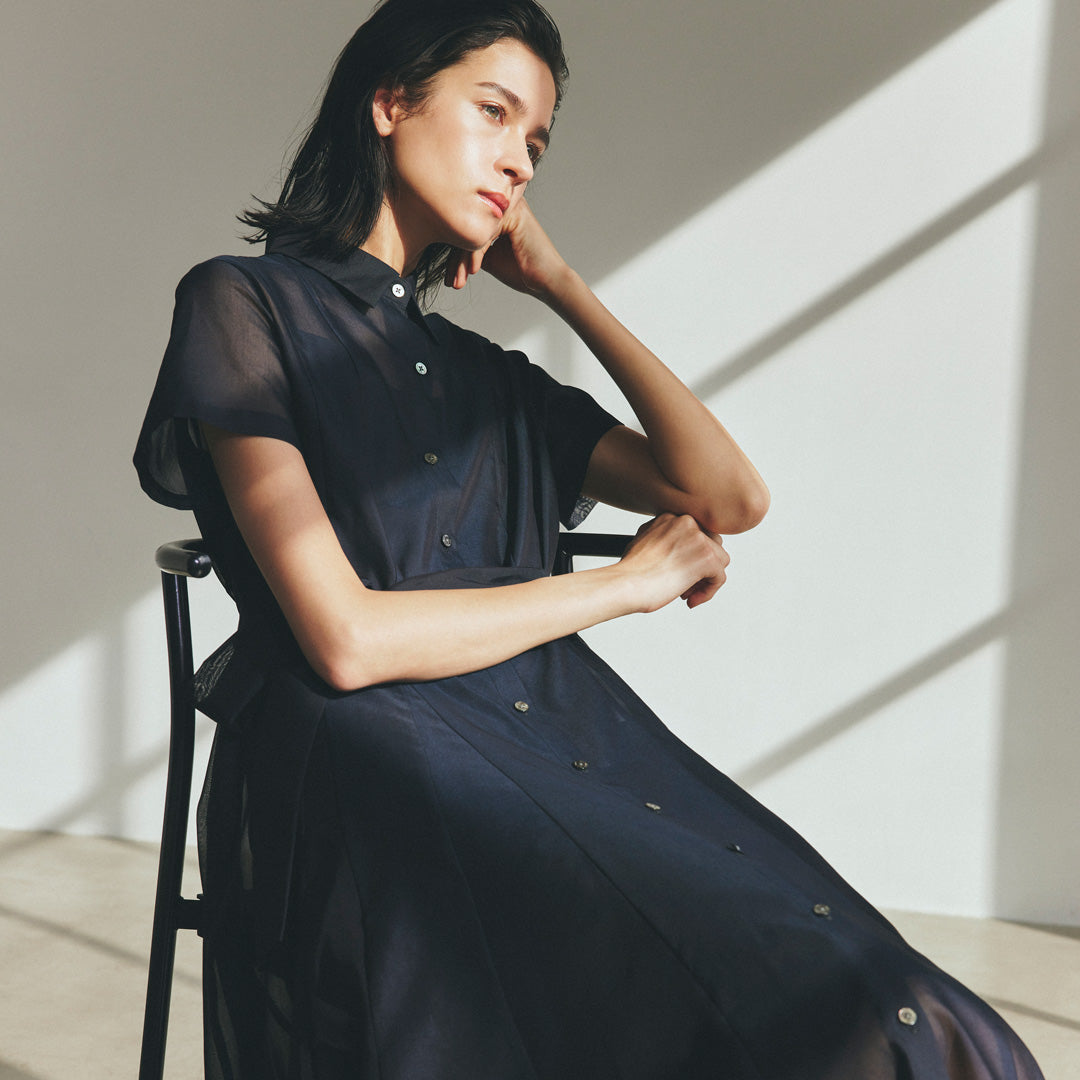 【極美品】Paul Stuart ポールスチュアート　シルク　高級ワンピース　6 Paul Stuart women｜Wポイントキャンペーン｜Paul Stuart(ポール