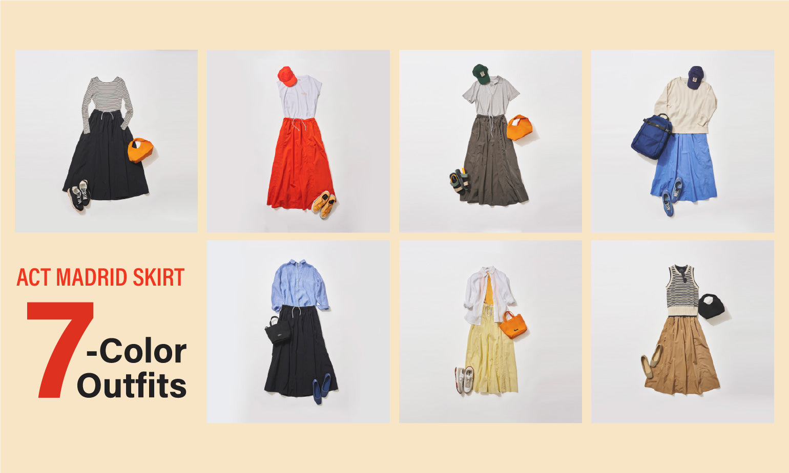ACT MADRID スカート 7-color outfits ーECOALF