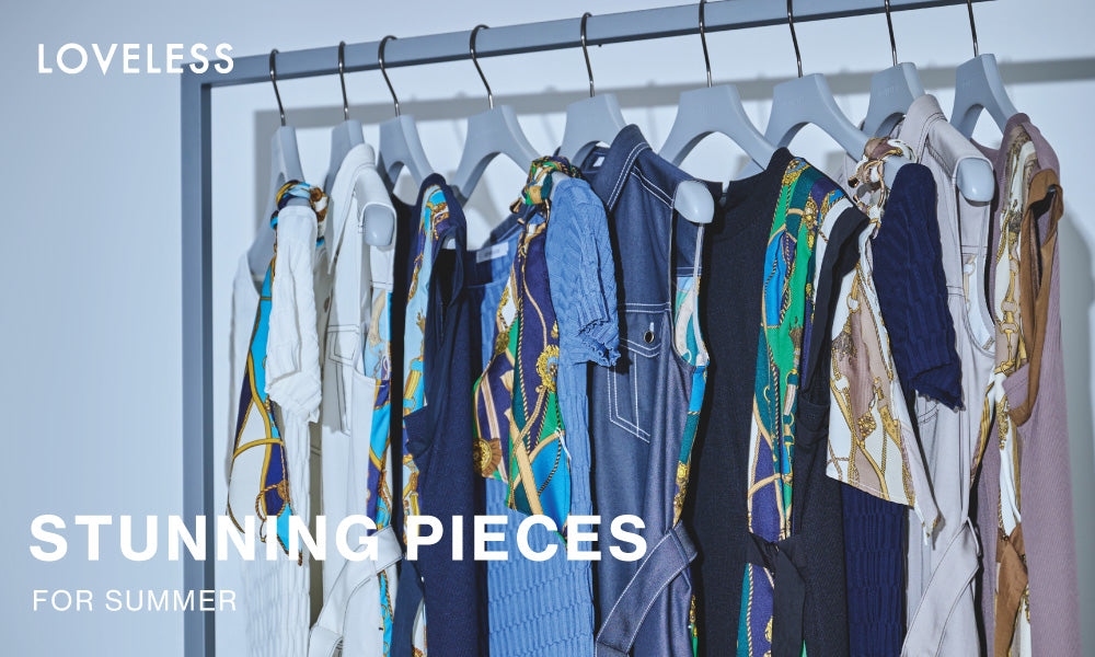 STUNNING PIECES 夏に映えるオリジナルスカーフ柄