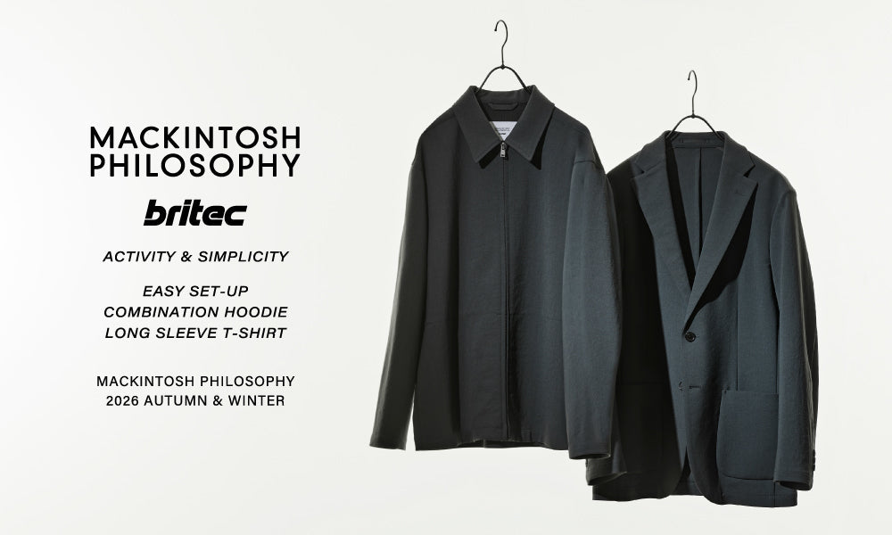 MACKINTOSH PHILOSOPHY britec フード付きロングコート MEN】britec | Performance Wear for Modern Living｜MACKINTOSH