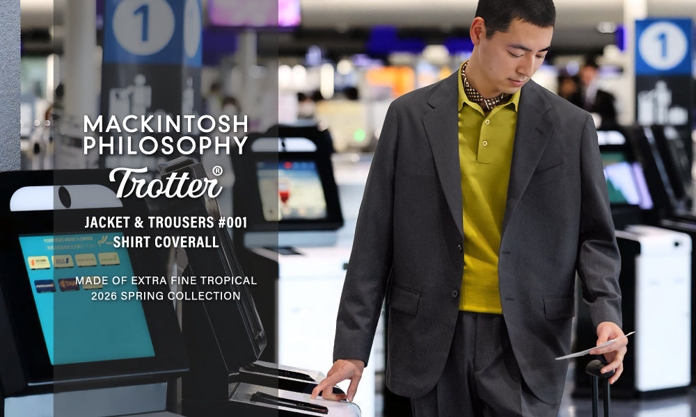 おってぃ　極美品 MACKINTOSHPHILOSOPHY TROTTER MEN】TROTTER #001 SERIES | Made of EXTRA FINE TROPICAL｜MACKINTOSH