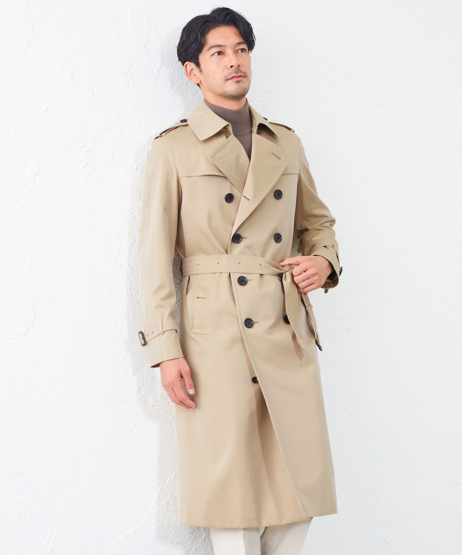 【美品】希少 SANYO 100年コート ブラック チェック ライナー付き 40