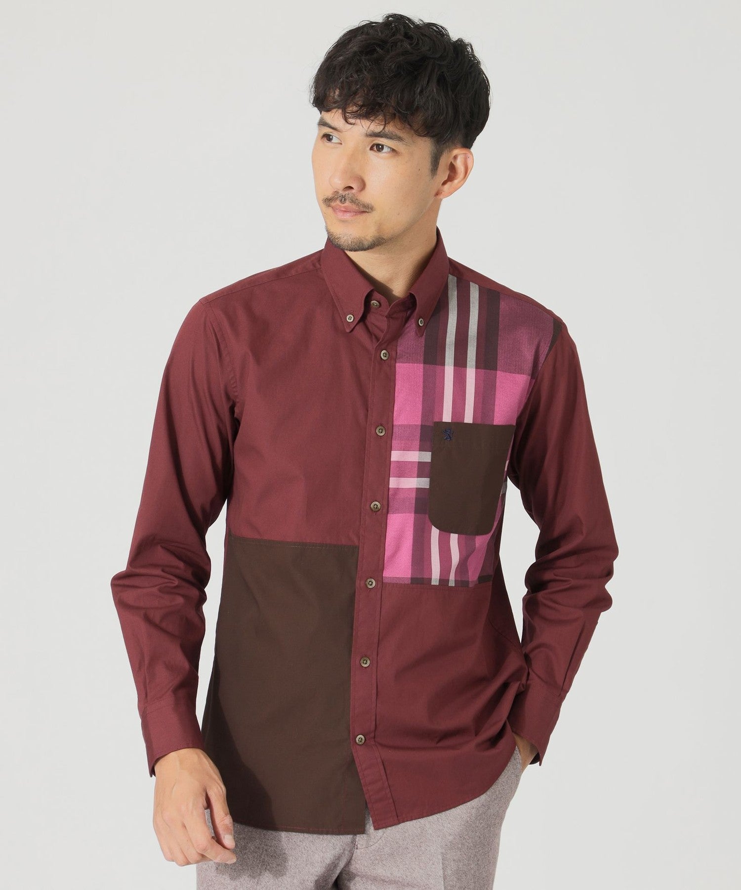 ブロッキングシャツ(トップス)｜THE SCOTCH HOUSE(ザ・スコッチハウス