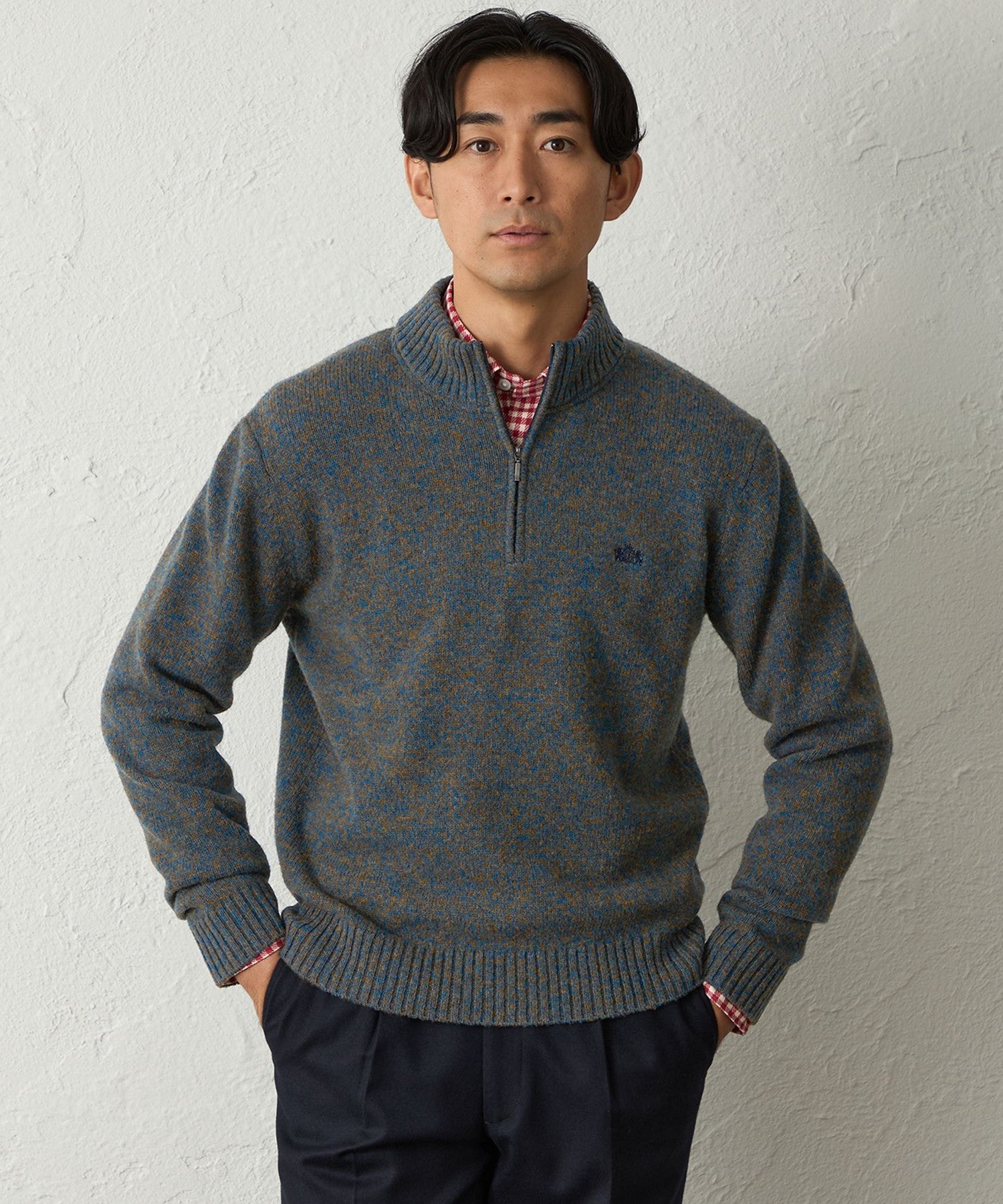 極美品　エトロ　ドライバーズニット　メランジ　グレー　L ペイズリー　シルク　L 極美品 エトロ ドライバーズニット メランジ グレー L ペイズリー