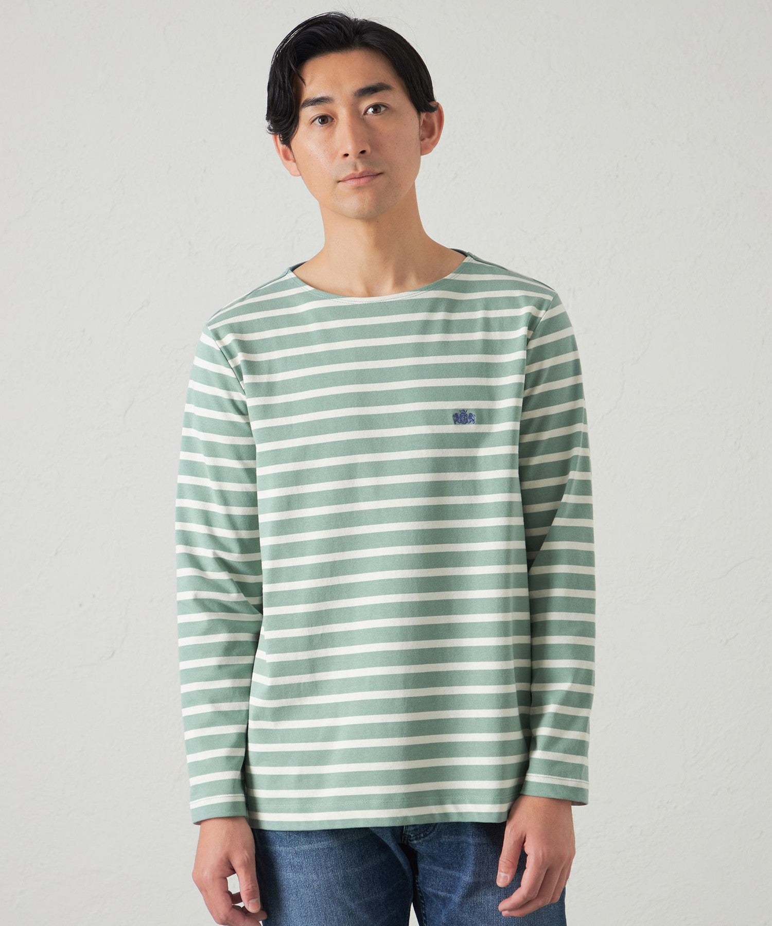 ボーダーボートネックTシャツ(トップス)｜BAKER STREET(ベイカー