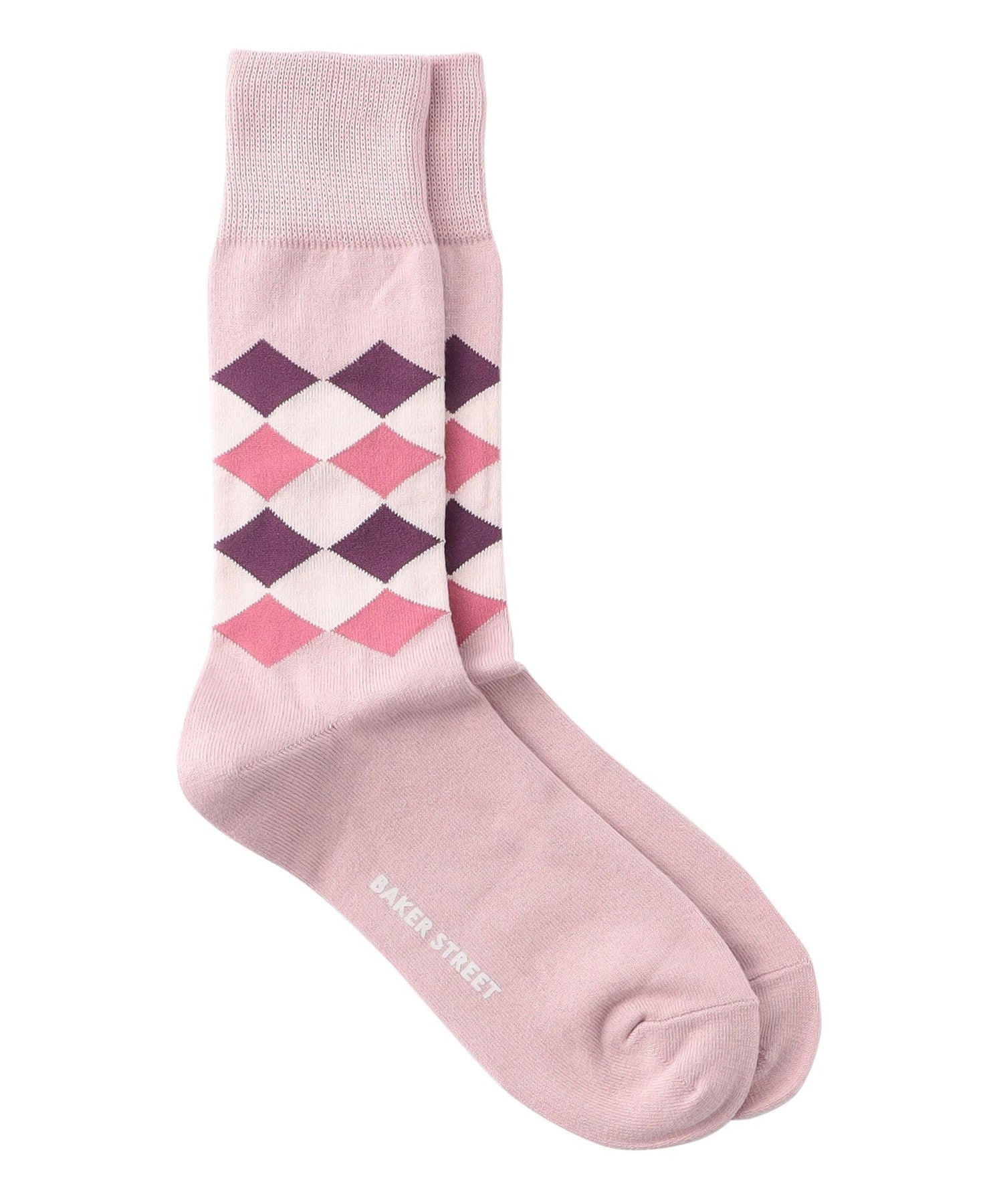 AtLast ダイアモンドアーガイル ソックス At Last ボーダー