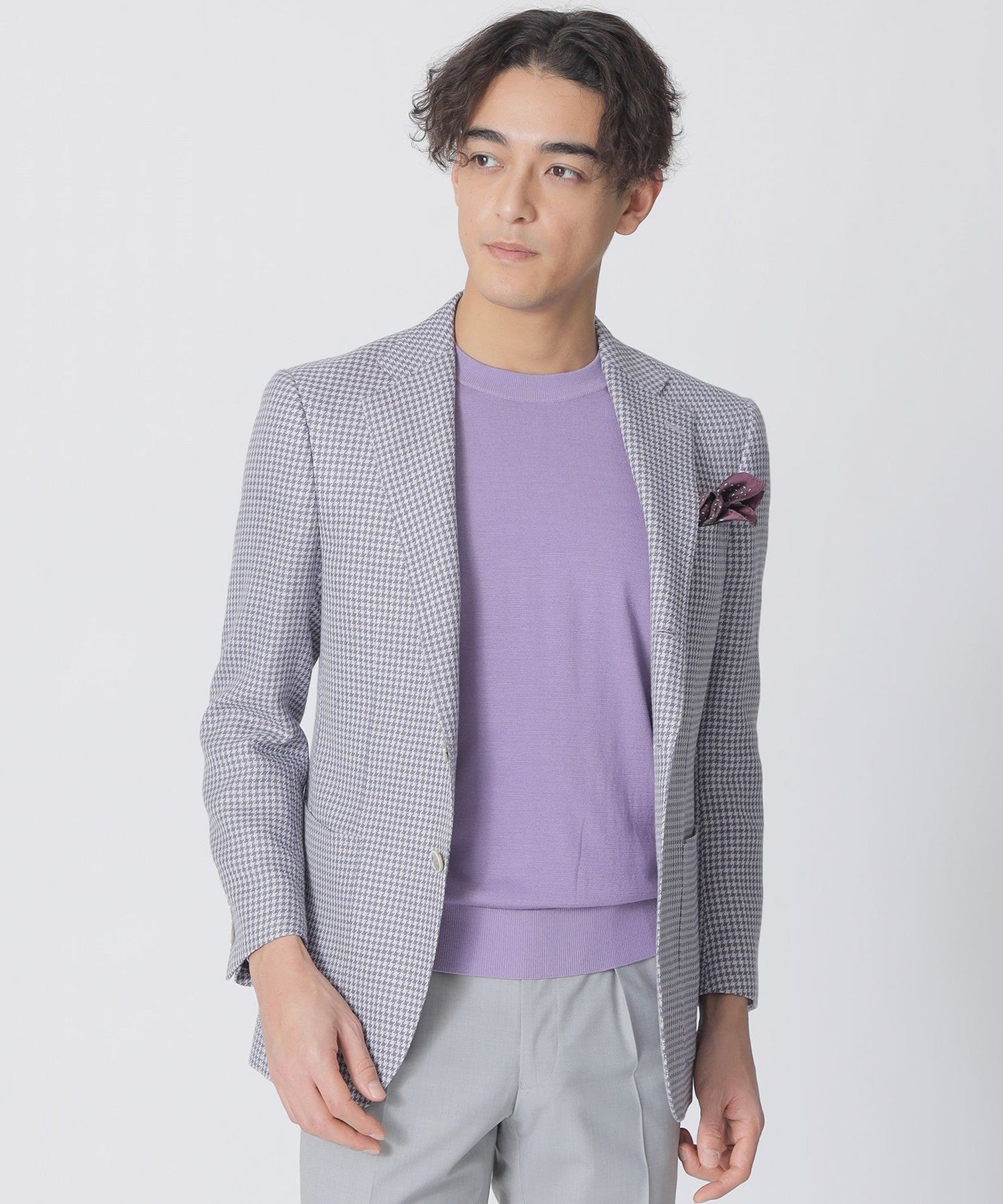 ウールリネン千鳥柄ジャケット(ジャケット)｜Paul Stuart(ポール