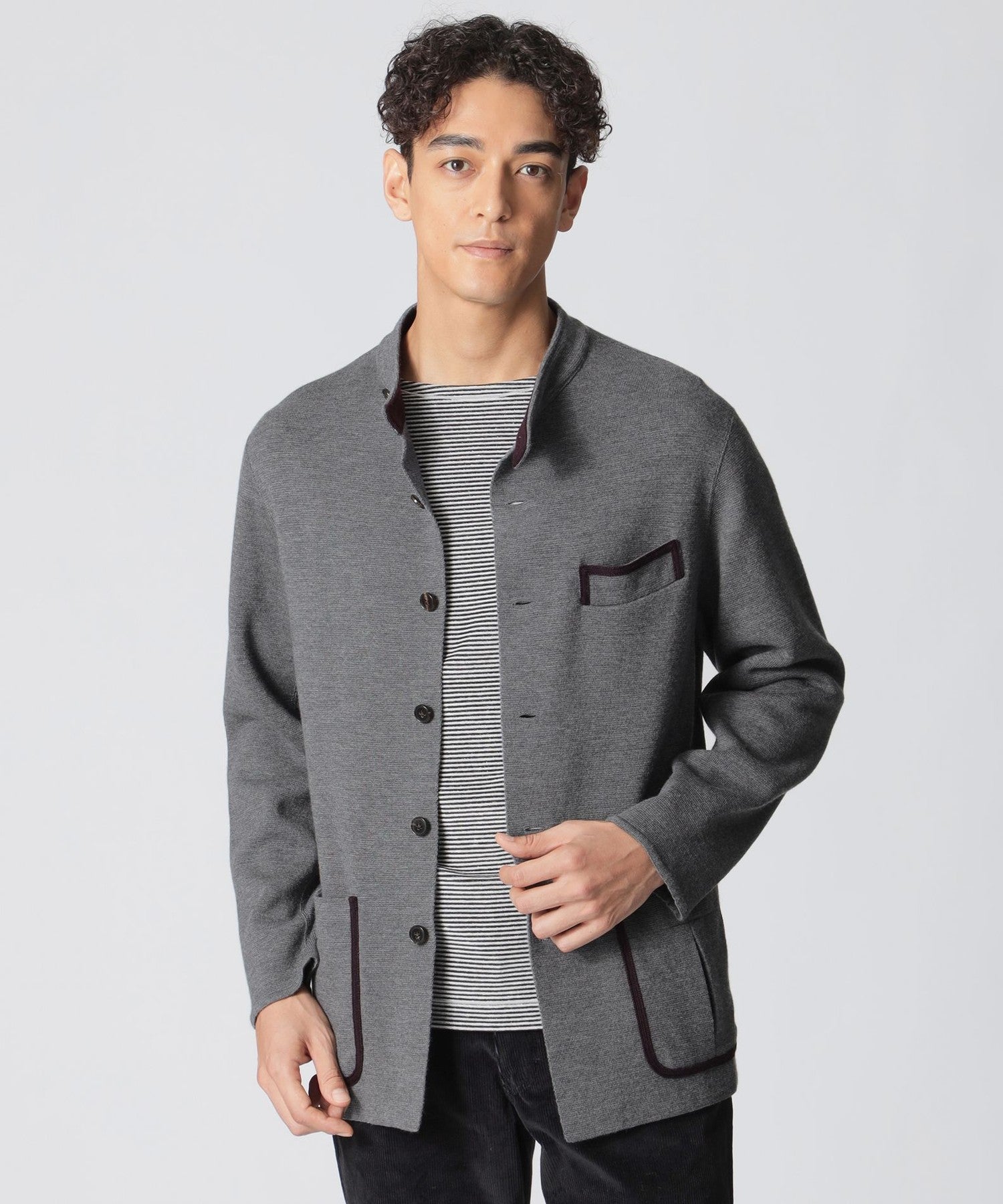 数量限定】「COLLECTION LINE」ミラノリブニットチョアジャケット