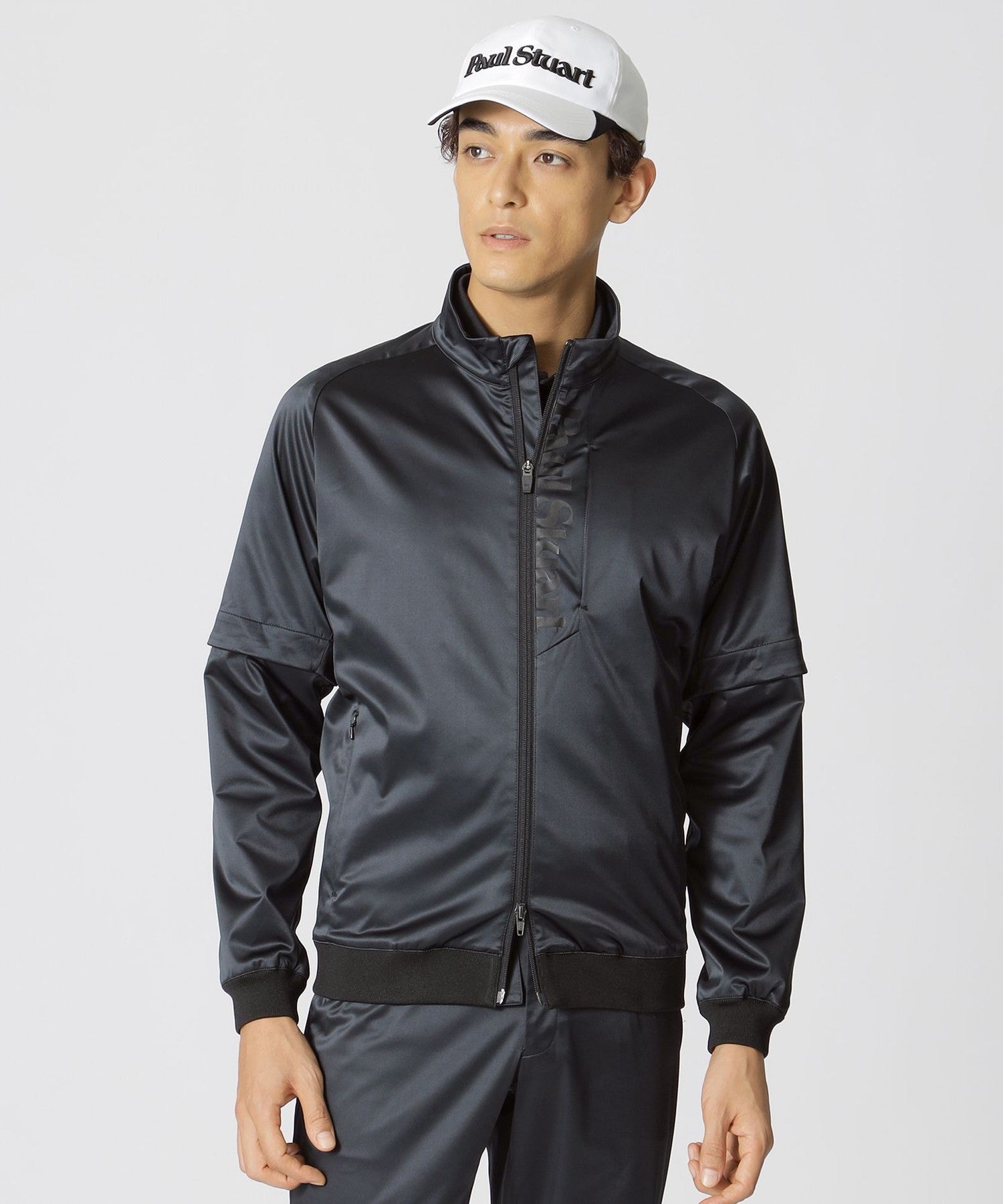 ポールスチュアート　ゴルフ　ブルゾン GOLF】ストレッチサテンスタンドジップブルゾン(ブルゾン)｜Paul