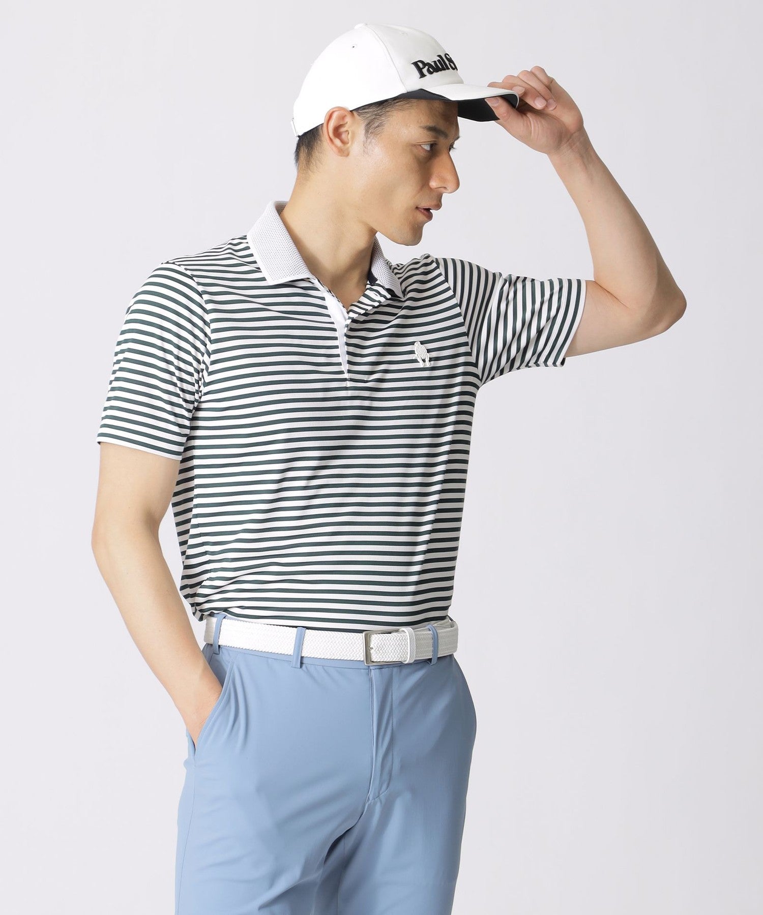 GOLF】メッシュボーダーポロシャツ(トップス)｜Paul Stuart(ポール