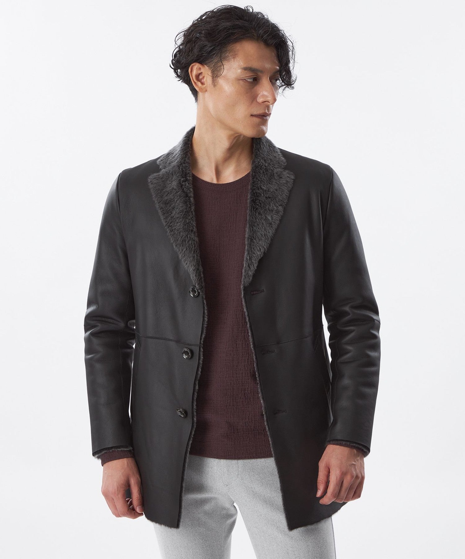 PRIMA COLLECTION】ムートンチェスターコート(コート)｜EPOCA UOMO