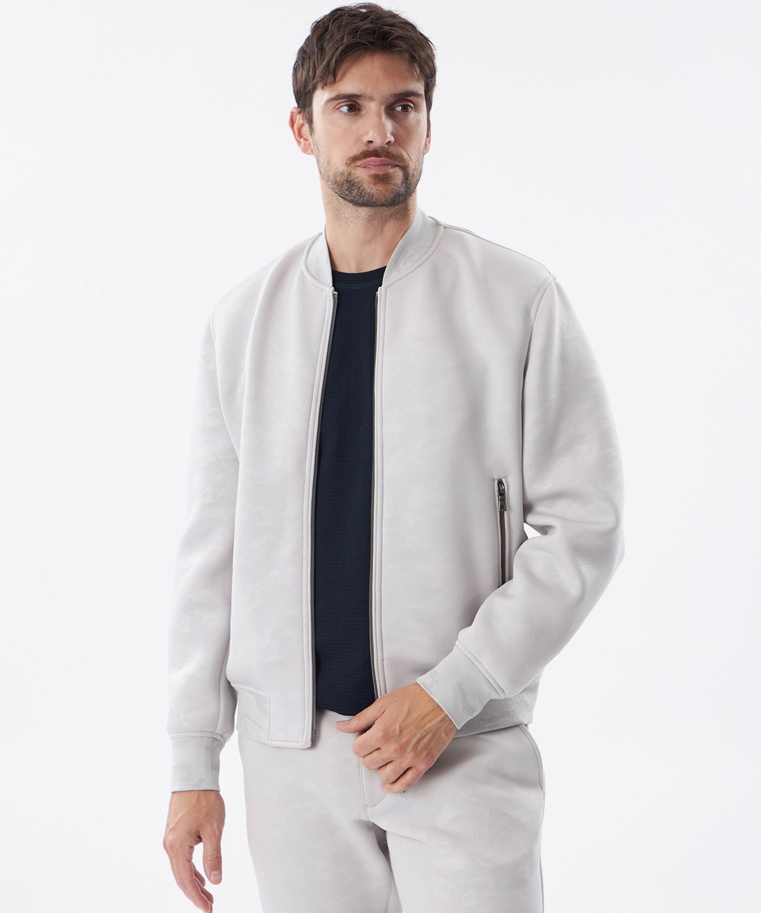 セットアップ着用可】カモフラエンボスMA-1ブルゾン(ブルゾン)｜EPOCA