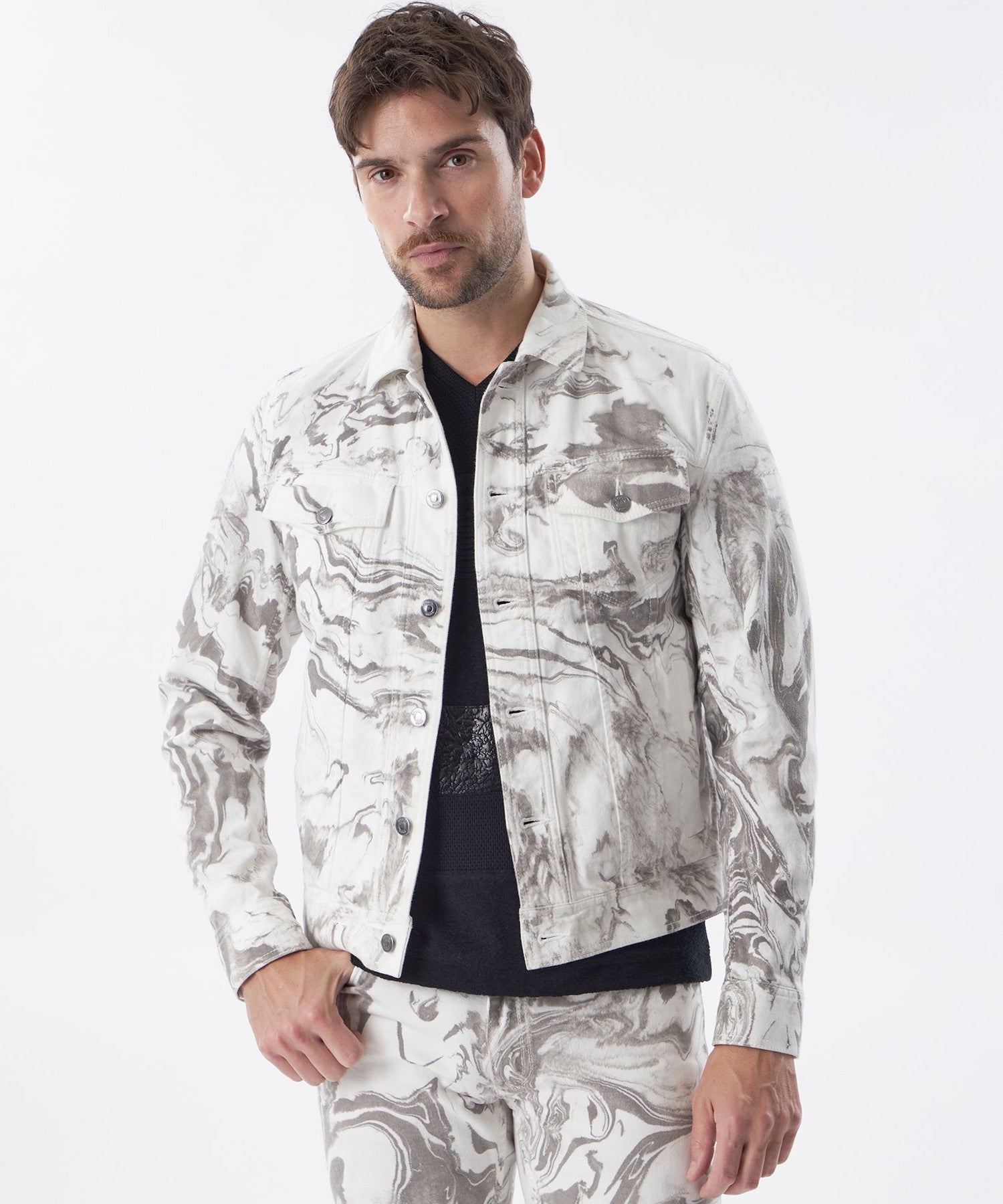 【美品】エポカウォモ カモフラージュ グレイッシュモスグリーン ジャケット 美品】エポカウォモ カモフラージュ グレイッシュモスグリーン