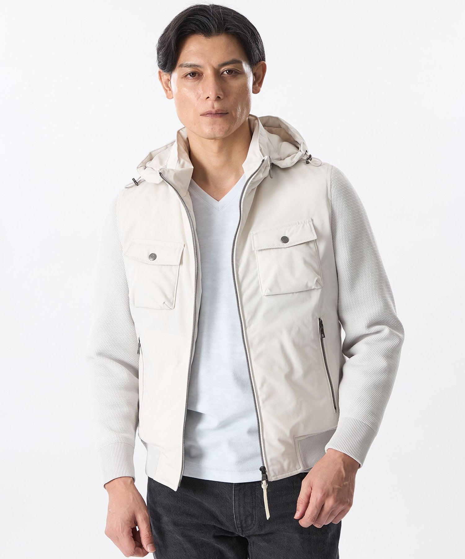 ポリエステルツイルコンビブルゾン(ブルゾン)｜EPOCA UOMO(エポカ