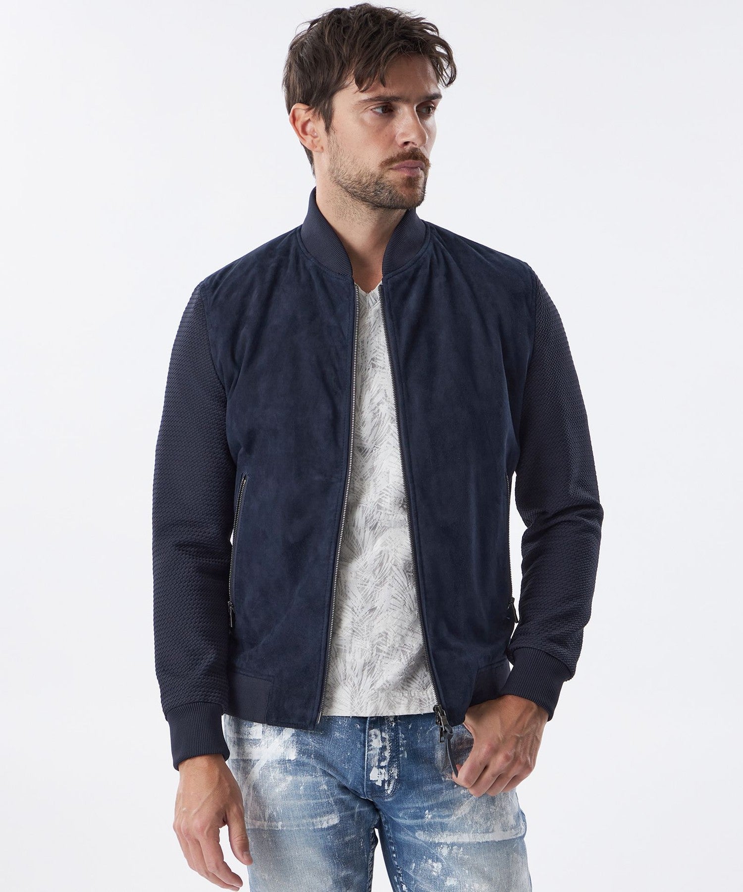 PRIMA COLLECTION】スエードコンビブルゾン(ブルゾン)｜EPOCA UOMO