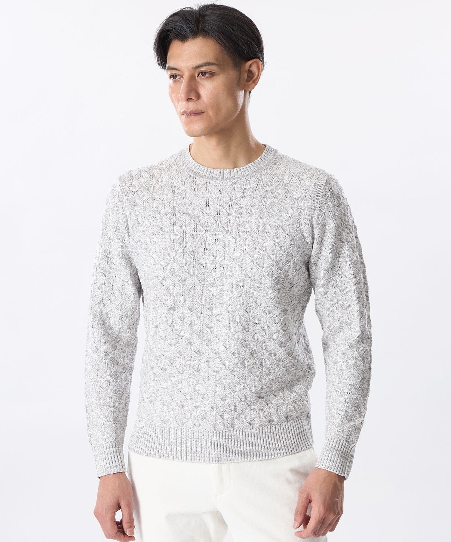 ジグザグミックスニット(トップス)｜EPOCA UOMO(エポカ ウォモ)の