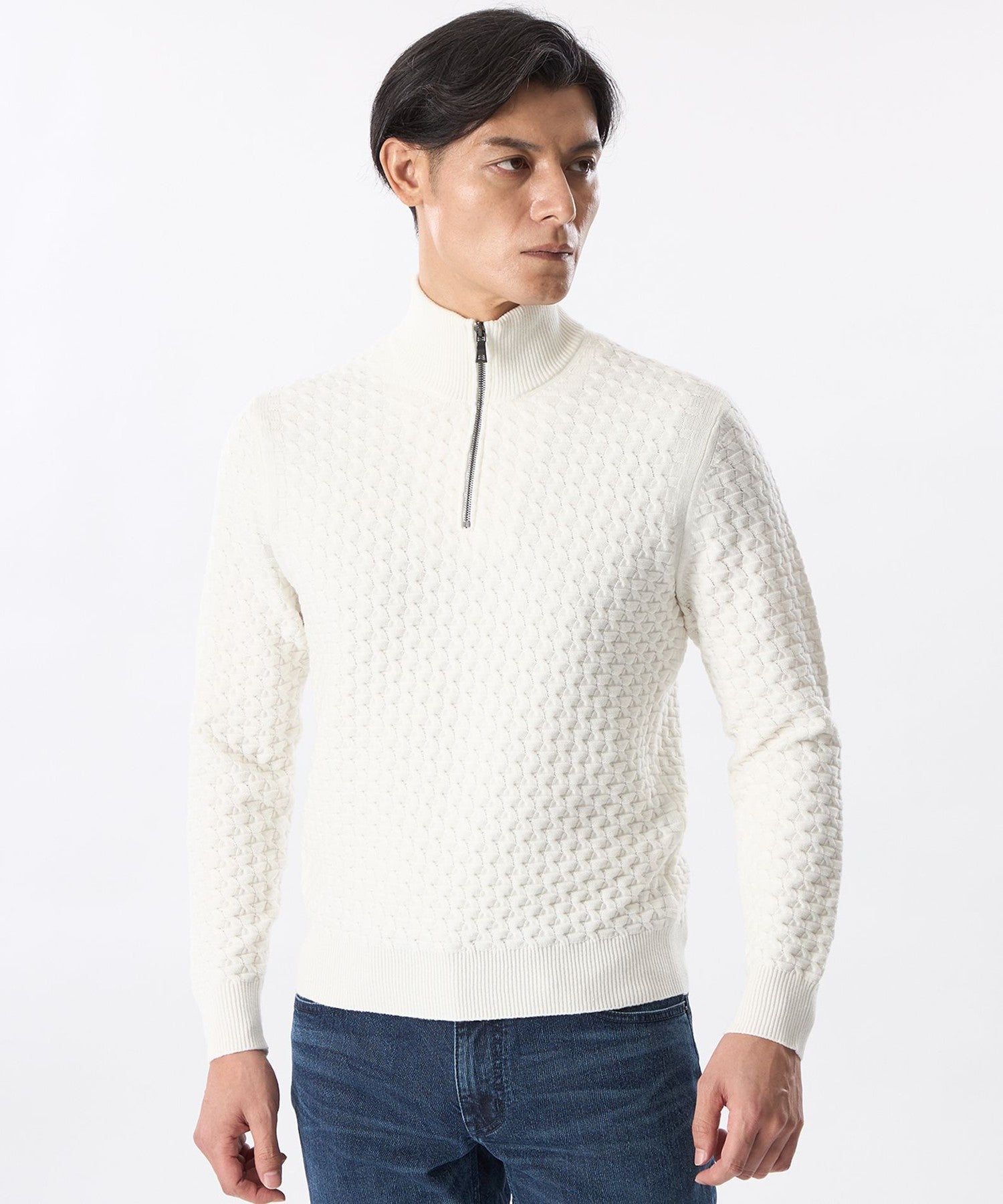 ハーフジップニット(トップス)｜EPOCA UOMO(エポカ ウォモ)の