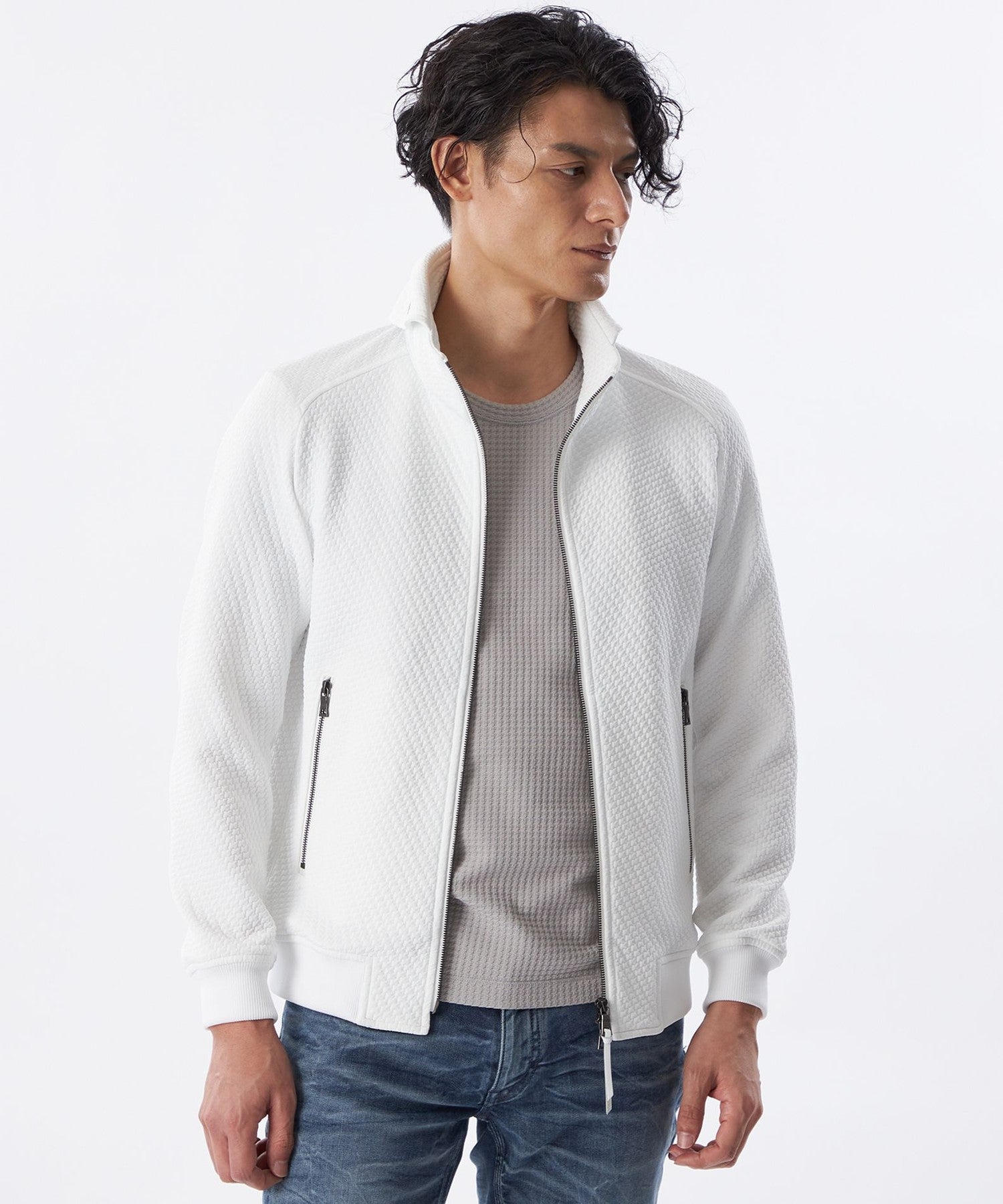 ブロックツイルブリスターブルゾン(トップス)｜EPOCA UOMO