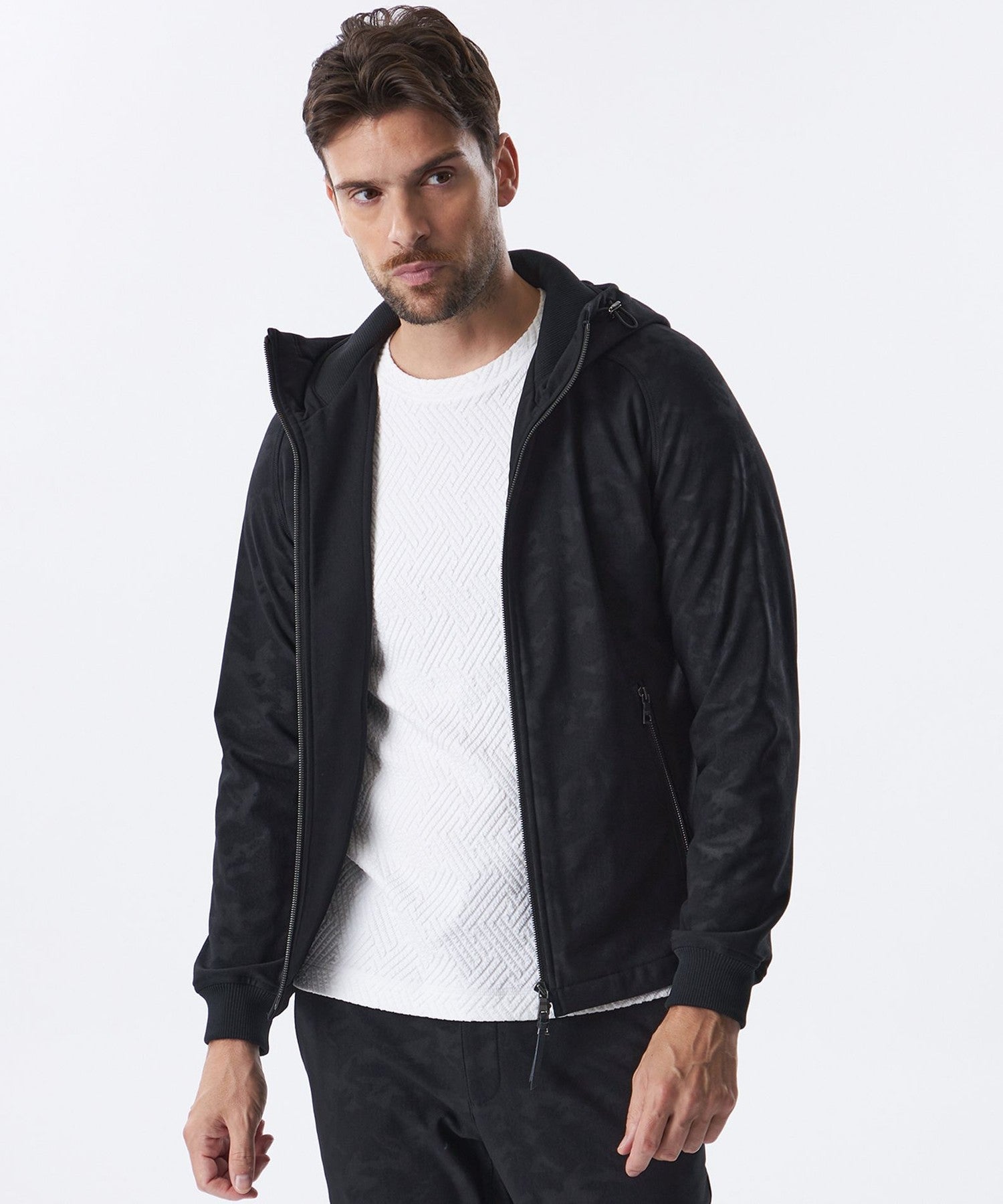 EPOCA UOMO カモフラパーカー カモフラエンボストリコットパーカ(トップス)｜EPOCA UOMO