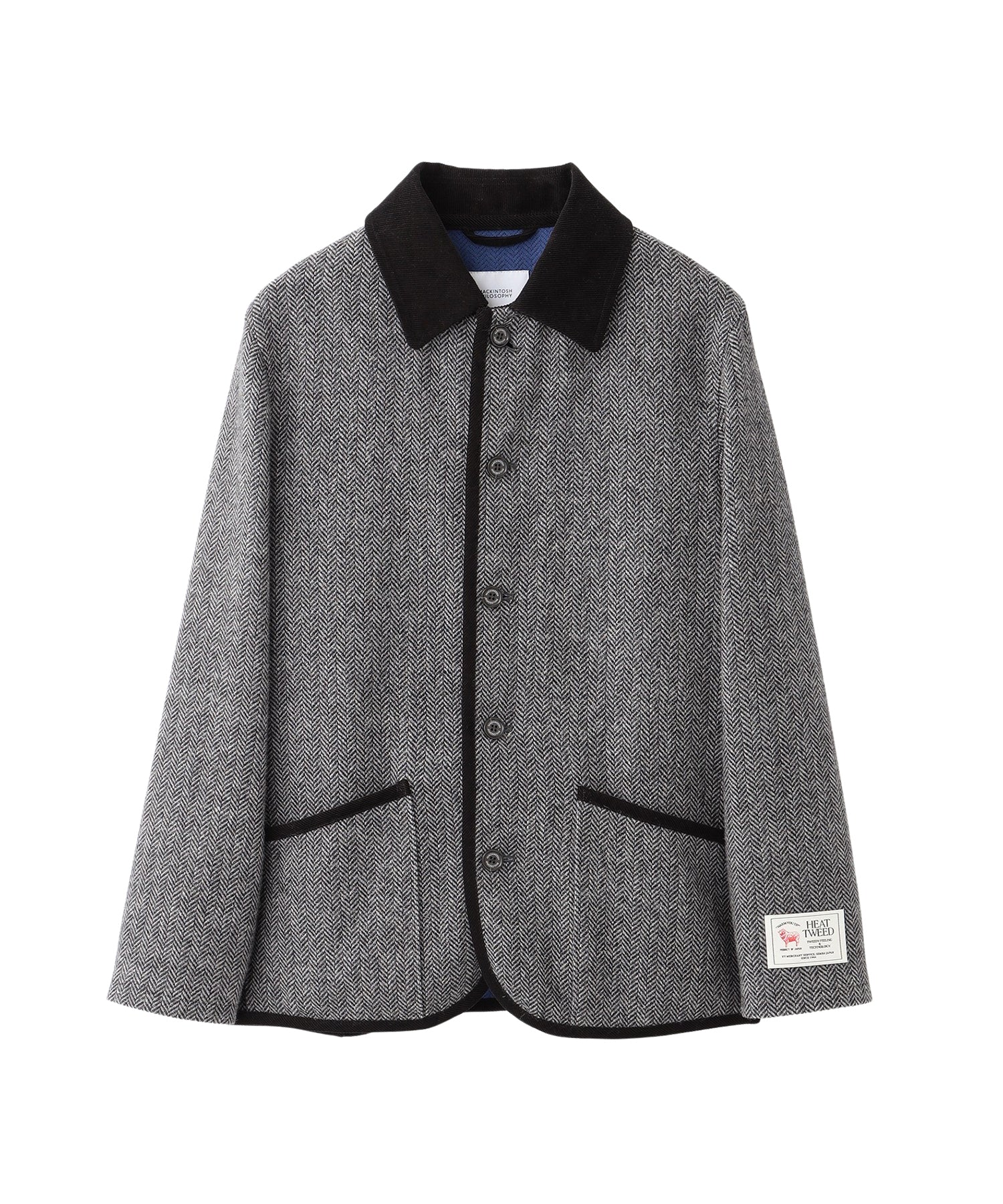 MACKINTOSHPHILOSOPHY ヒートツイードジャケット　グレー HEAT TWEED（ヒートツイード）WARENFORD （ウァレンフォード