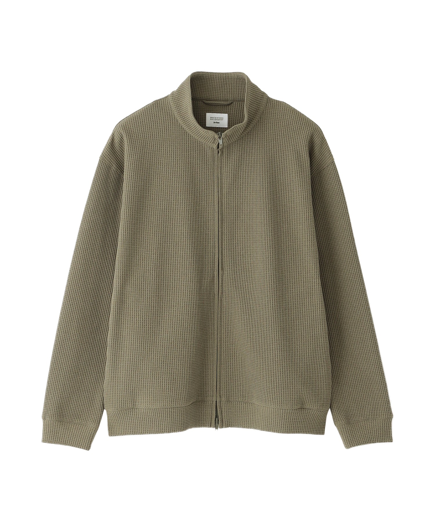 ブリテック スタンドカラージップアップ テクノワッフル(ブルゾン