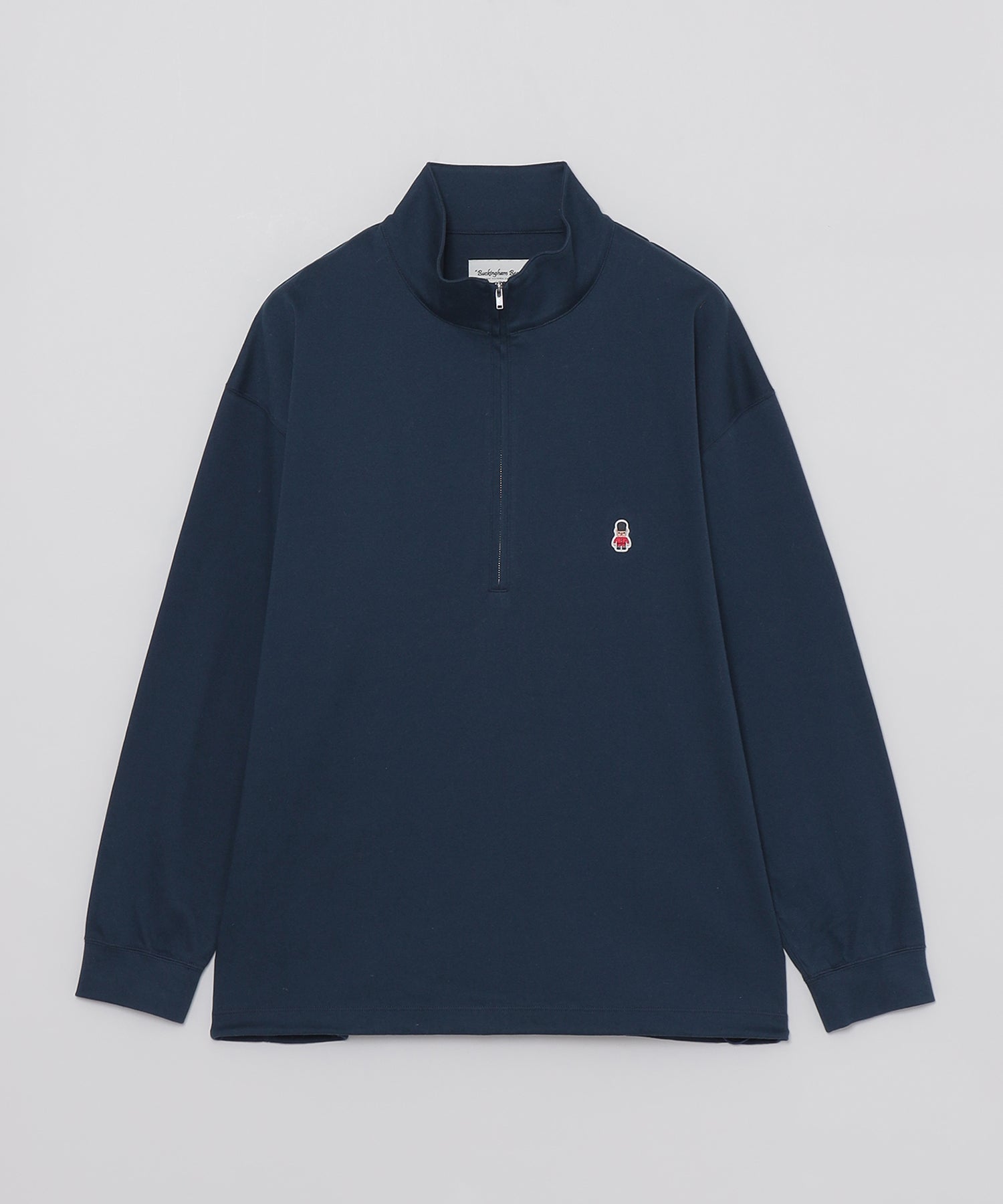 新品　MACKINTOSH PHILOSOPHY　サイドリボンプルオーバー　綿混 バッキンガムベア コンパクトスムース ハーフジッププルオーバー