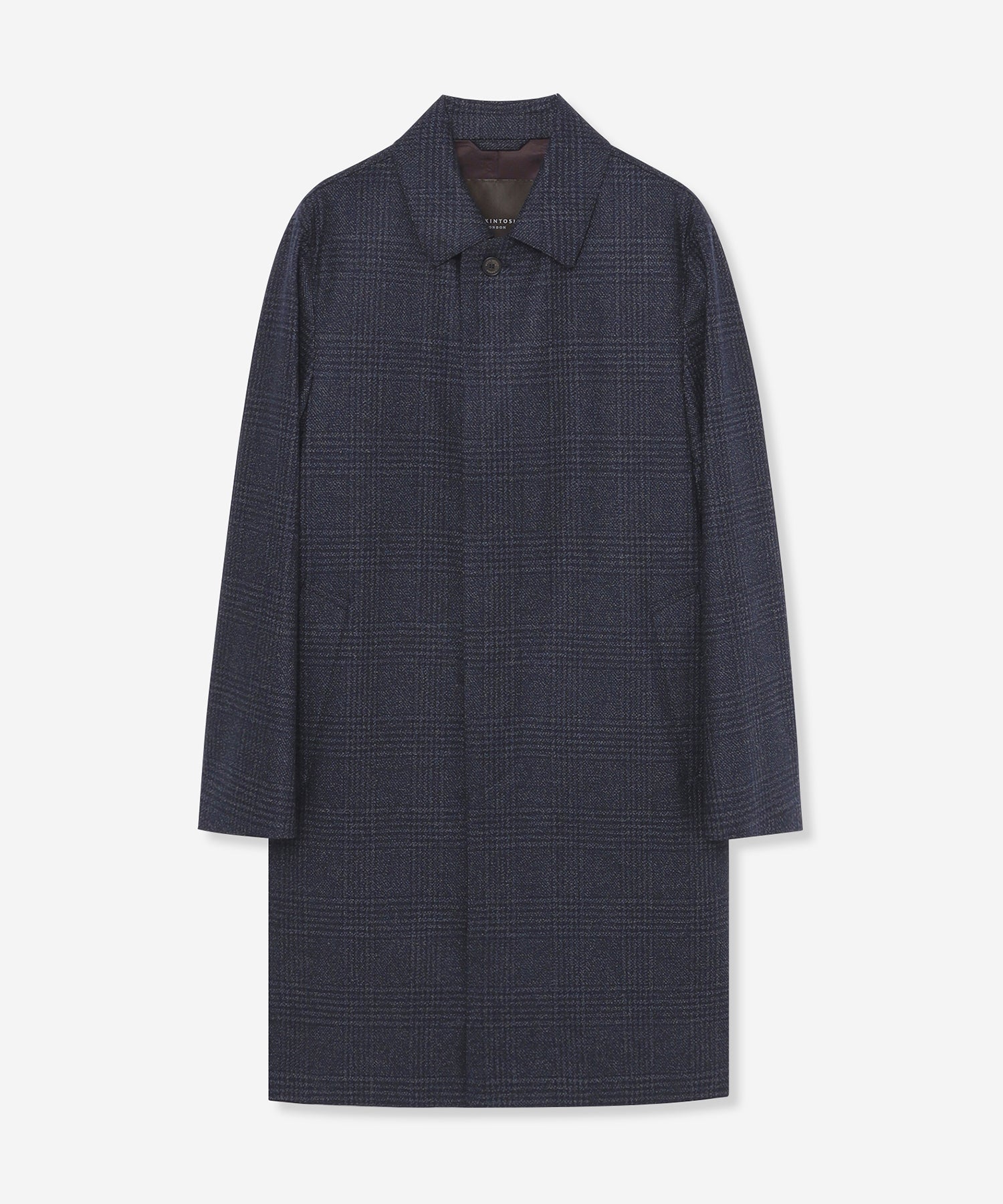 新品マッキントッシュロンドン】2WAY人気ハウスチェック中綿ステンカラーコートS DUNFORD】【Loro Piana Fabric】チェックウールステンカラーコート