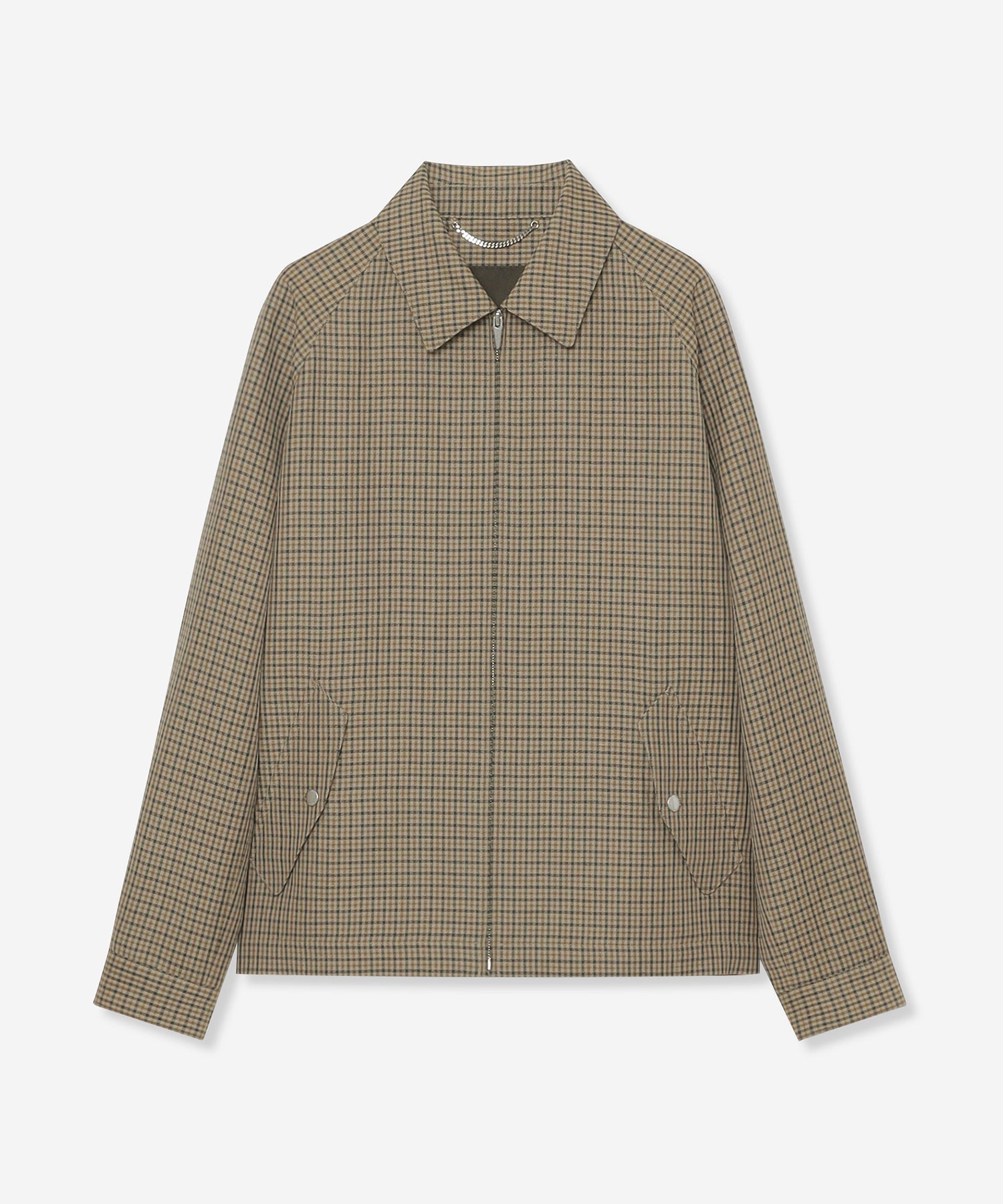DORMEUIL/ドーメル】ウールリネンハリントンジャケット(ブルゾン