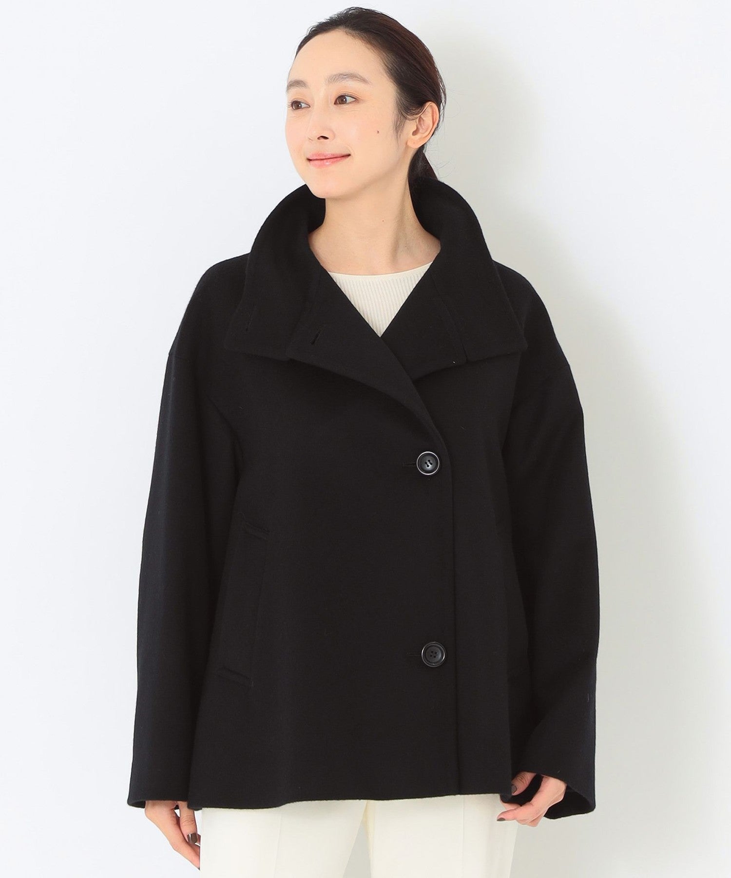 Rain Wool＞スタンドカラー ショートコート(コート)｜SANYOCOAT