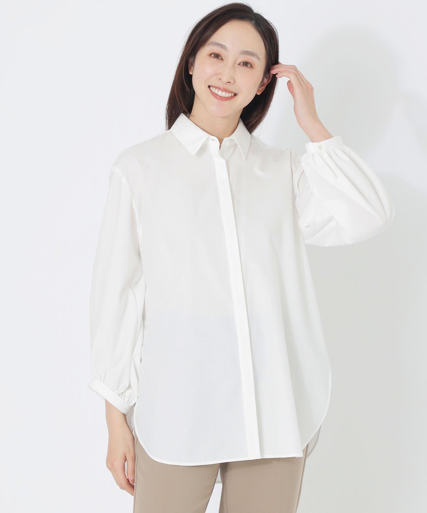 【25SS】ensure エブール　ブラウス　トップス　タイ News | ebure(エブール)