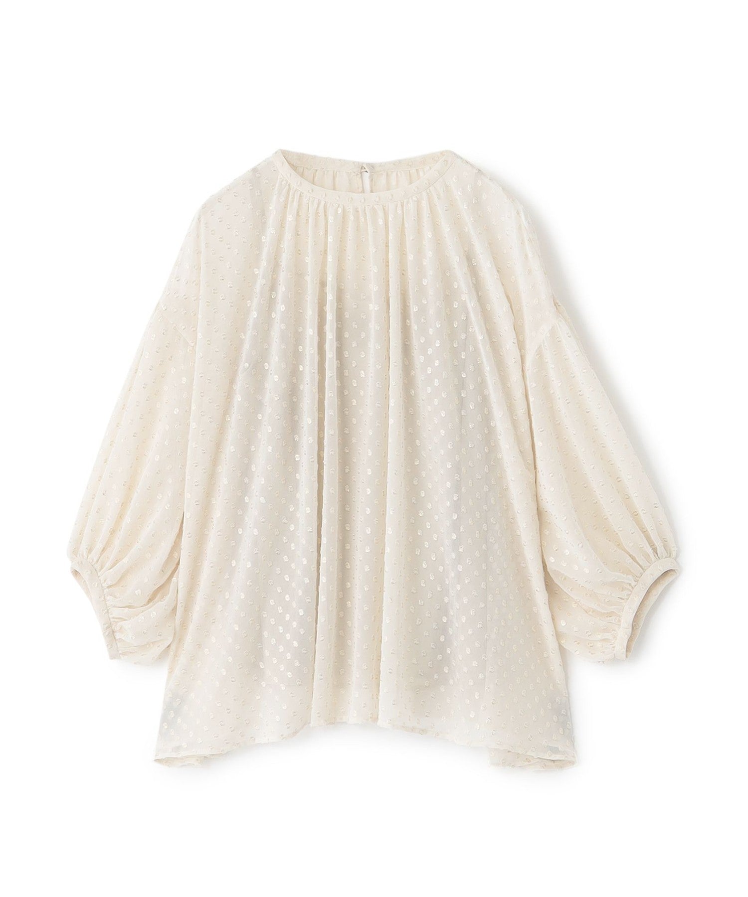 sirin ラメカットジャカードシアーブラウス オフ sirin ラメカットジャカードシアーブラウス オフ Sirin ブラウス