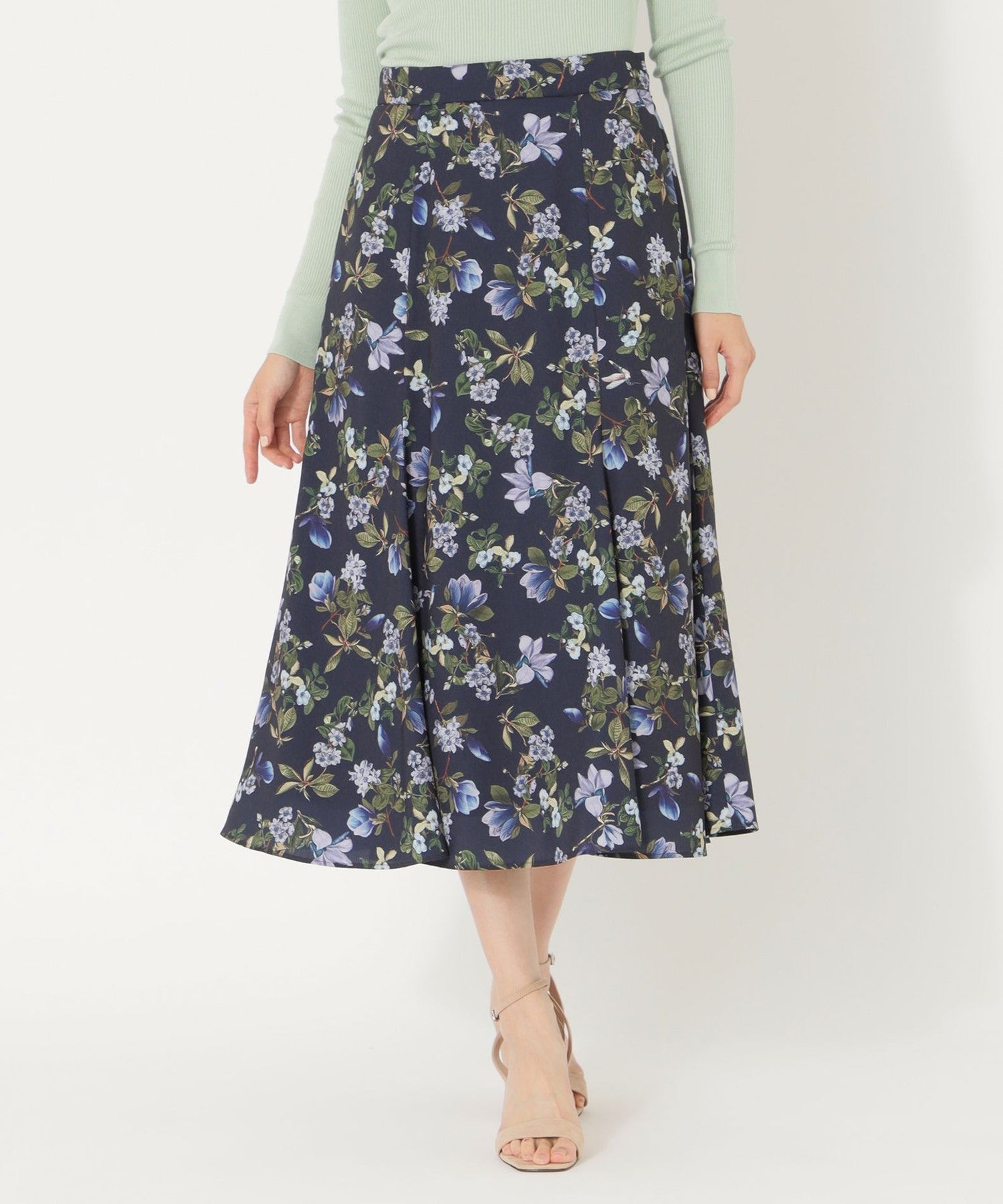 ハミングバードフラワープリントスカート(スカート)｜S.ESSENTIALS