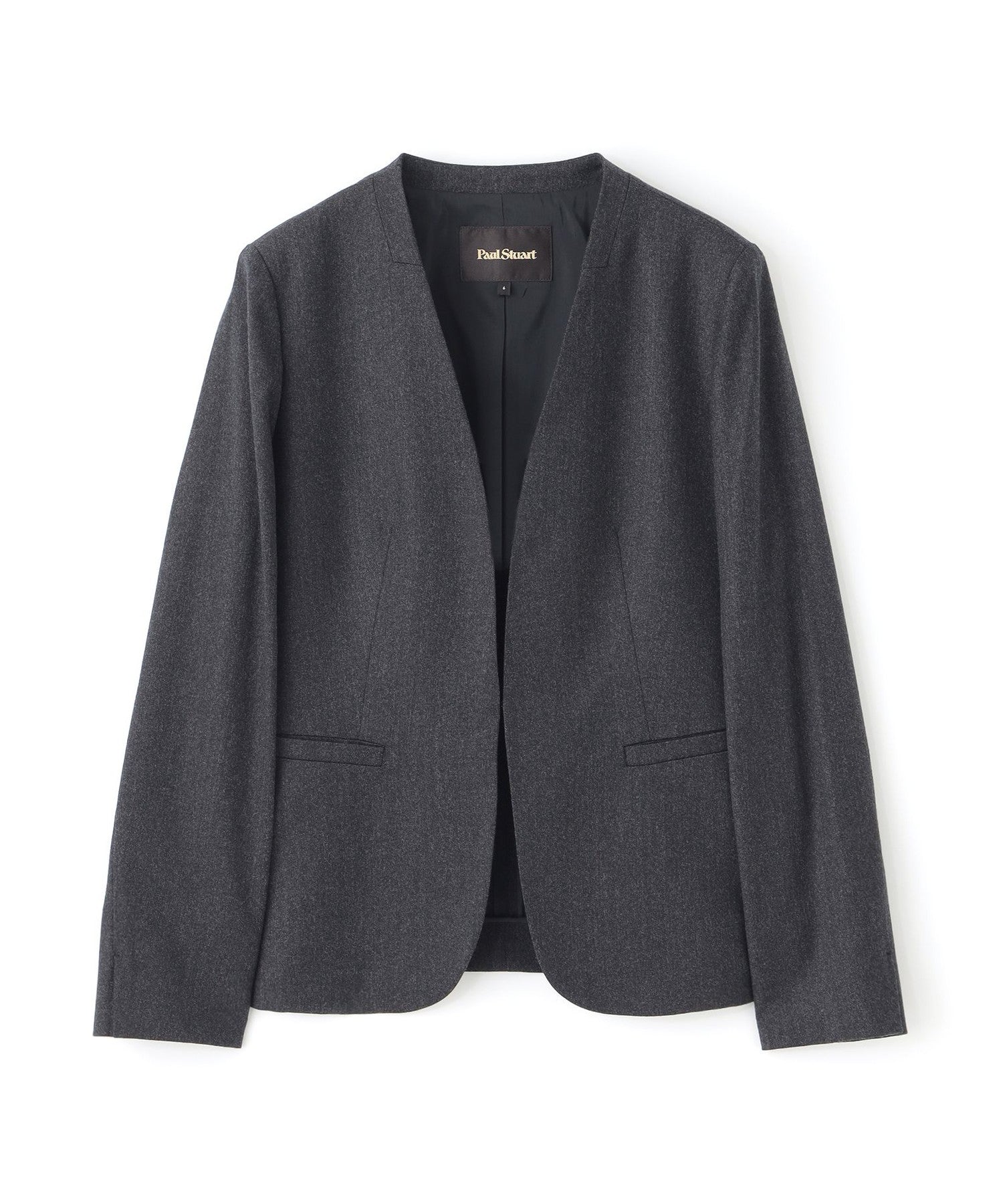 WEB限定】アクティブライトフラノ ノーカラージャケット23FW