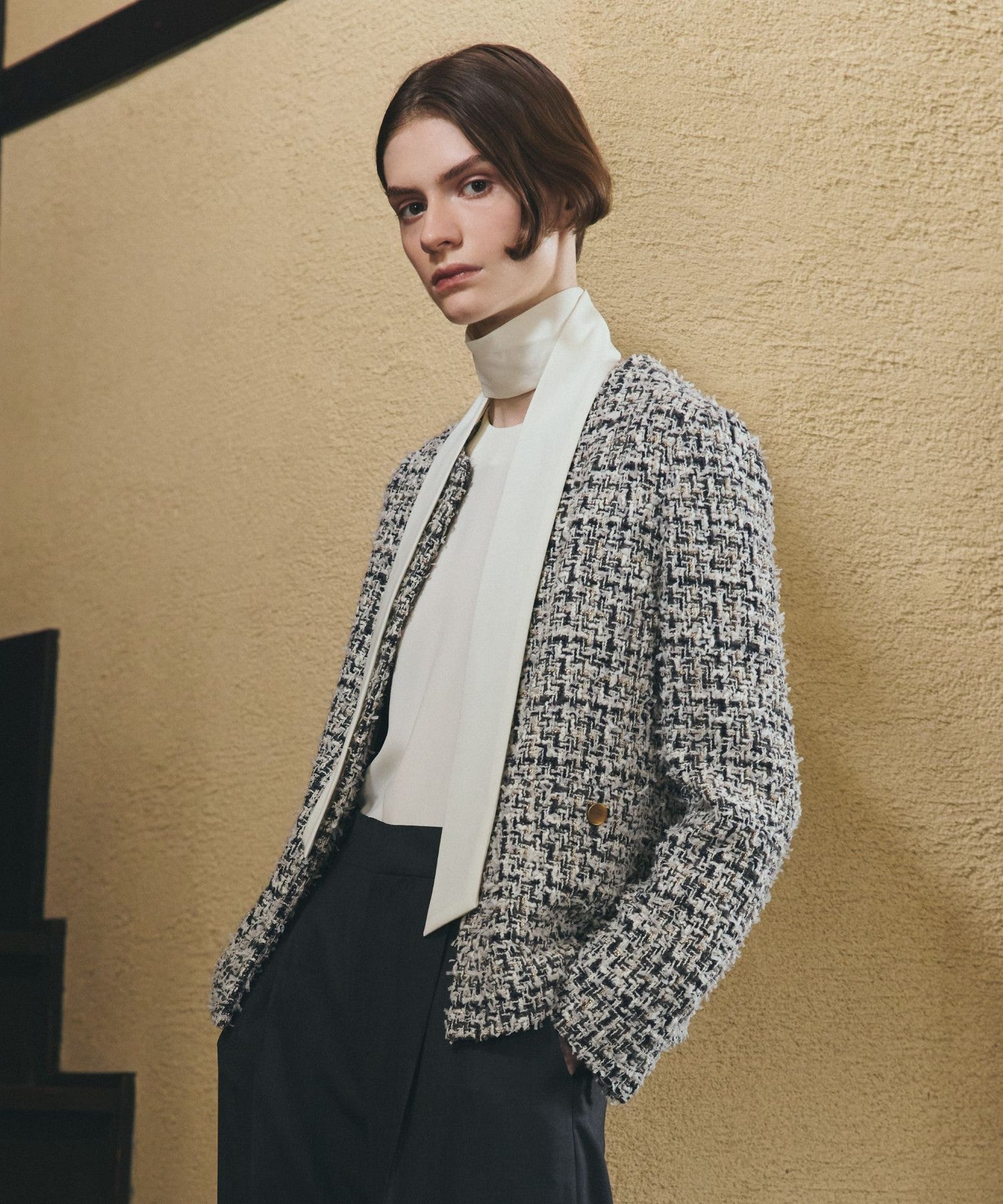 Nikkei magazine/eclat掲載】チェーンツィード ジャケット(ジャケット