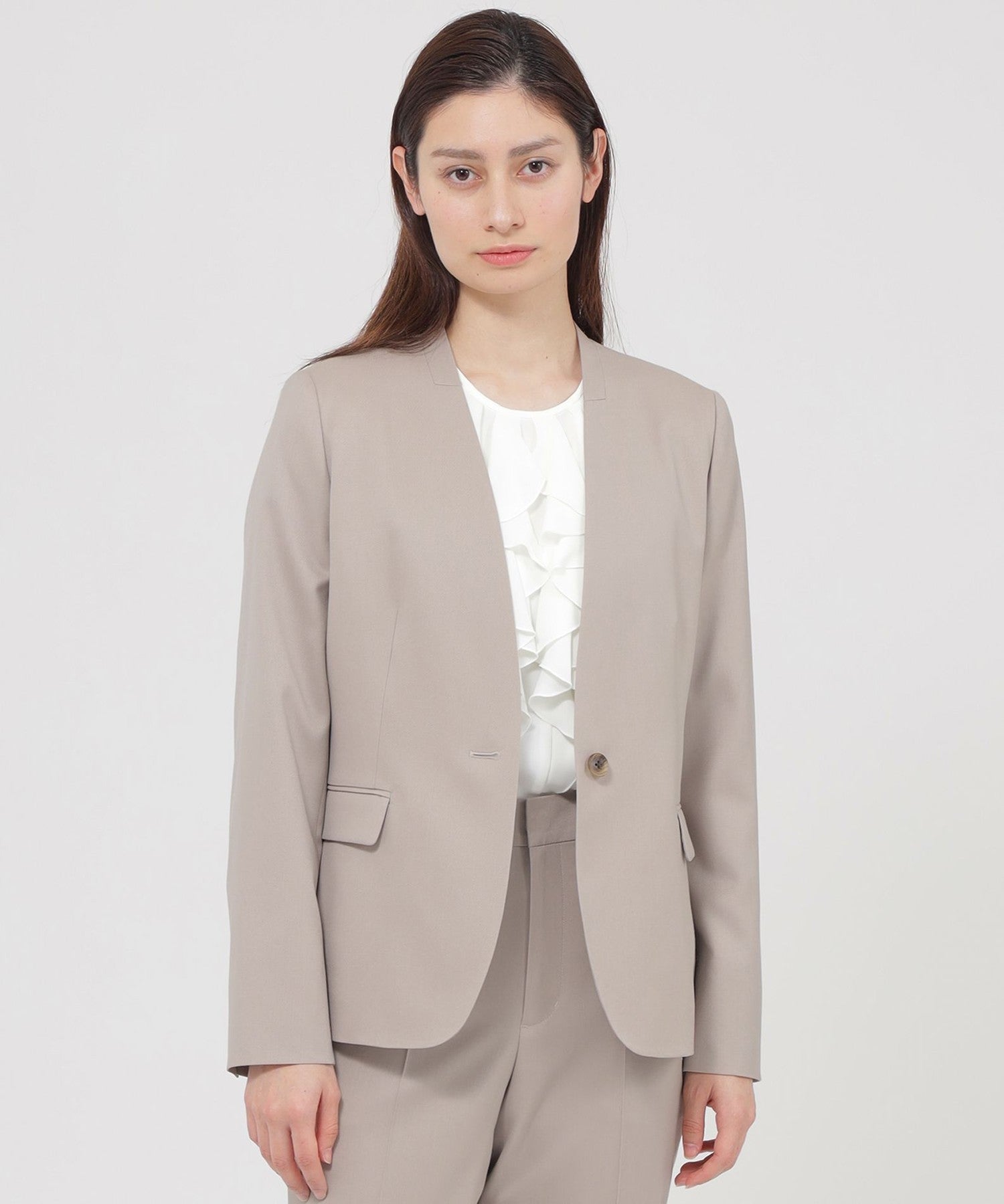Nikkei magazine掲載】【ウォッシャブル】ウーステッドツイル