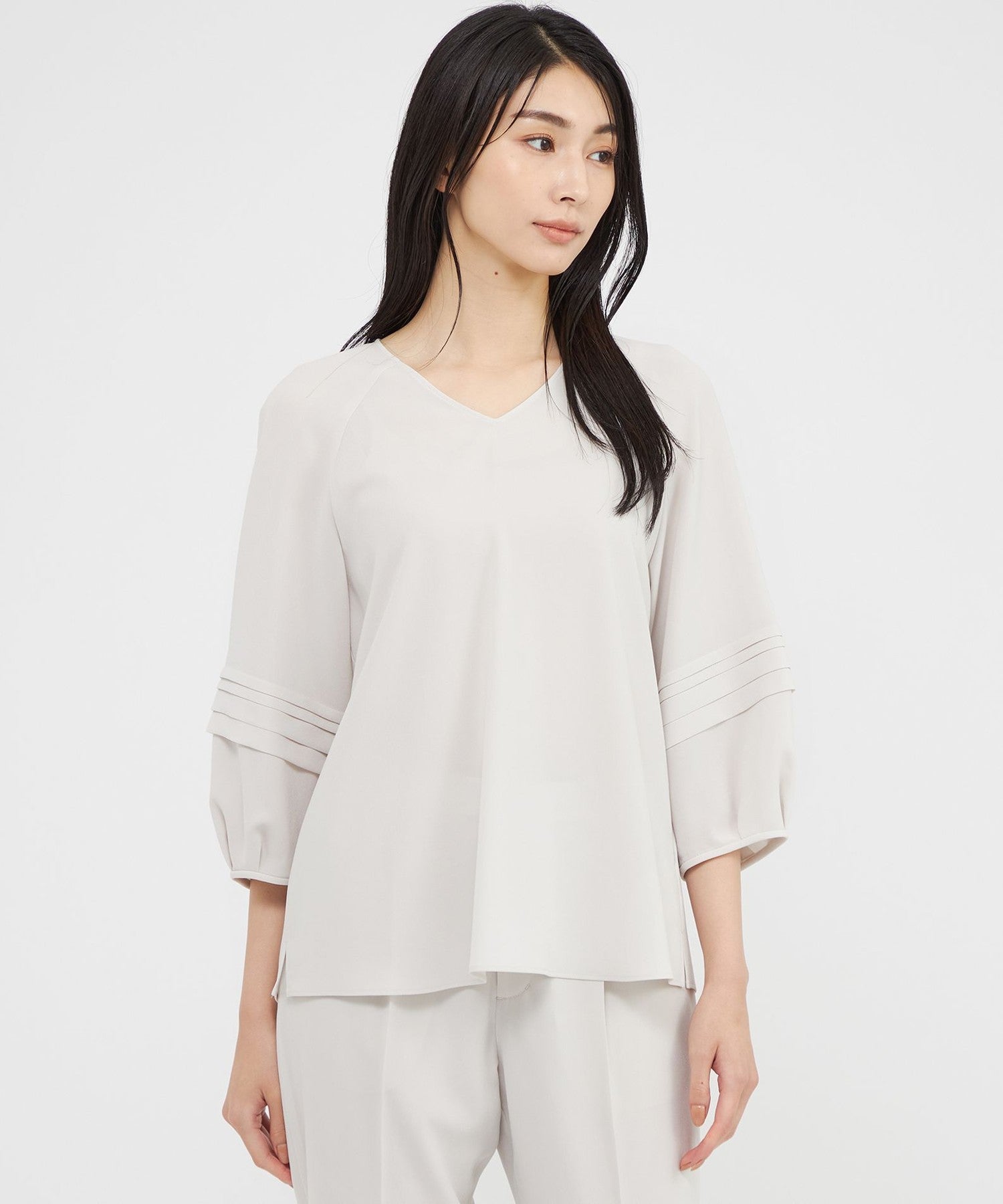 ウォッシャブル】ライトジョーゼット ブラウス(トップス)｜Paul Stuart