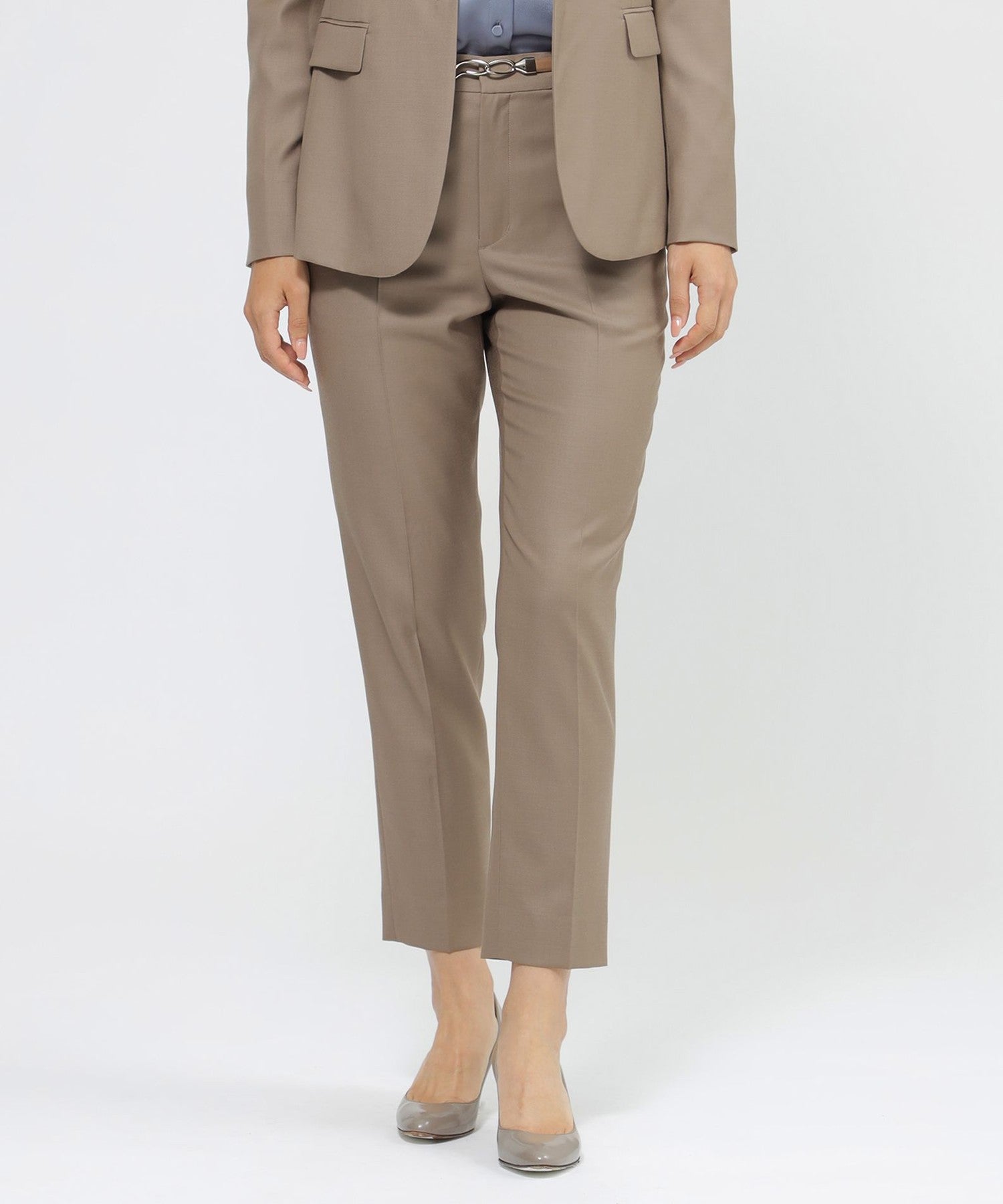 Nikkei magazine掲載】【ウォッシャブル/防シワ性】ウーステッドクリア