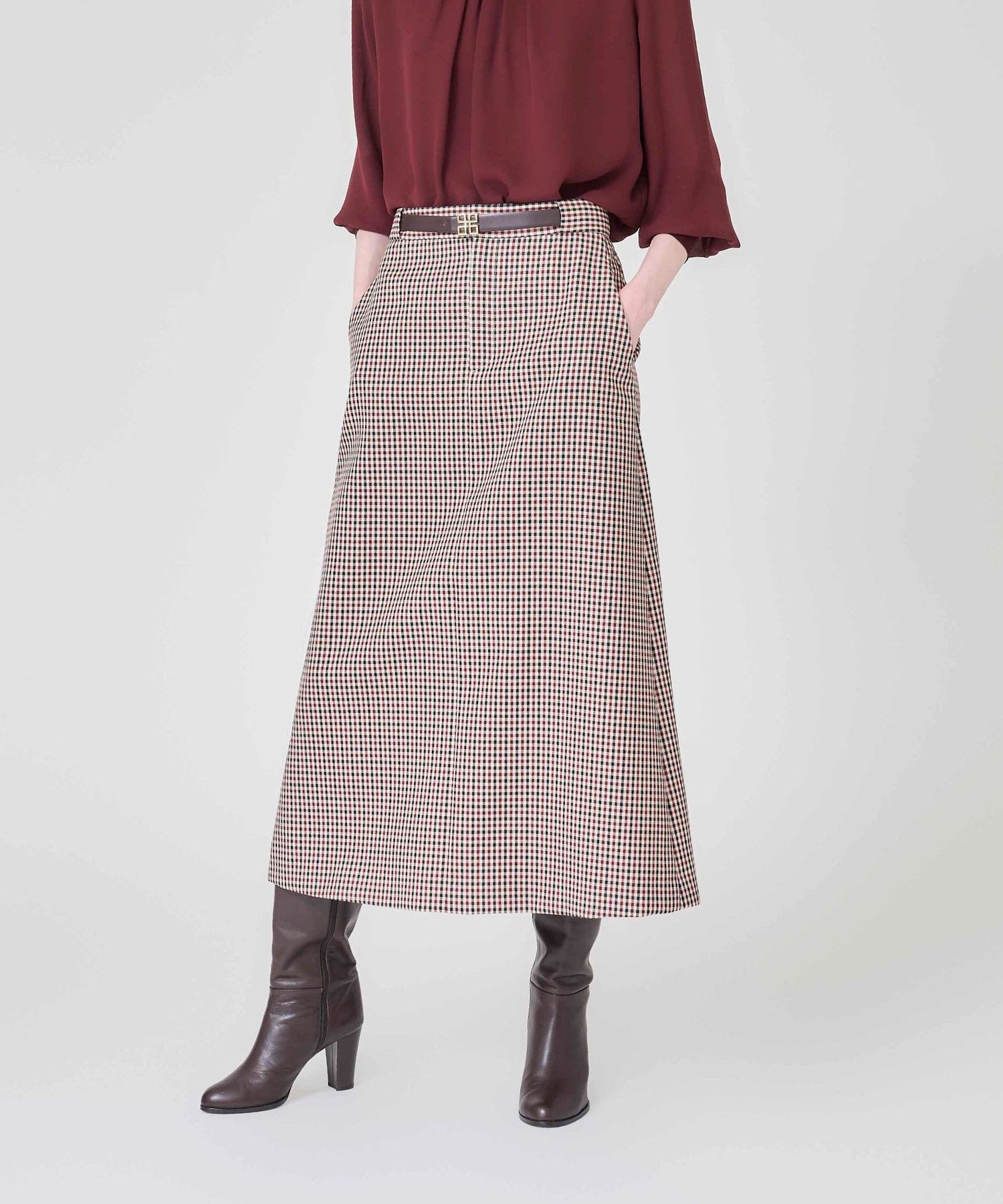 トラッドチェック スカート(スカート)｜Paul Stuart(ポール