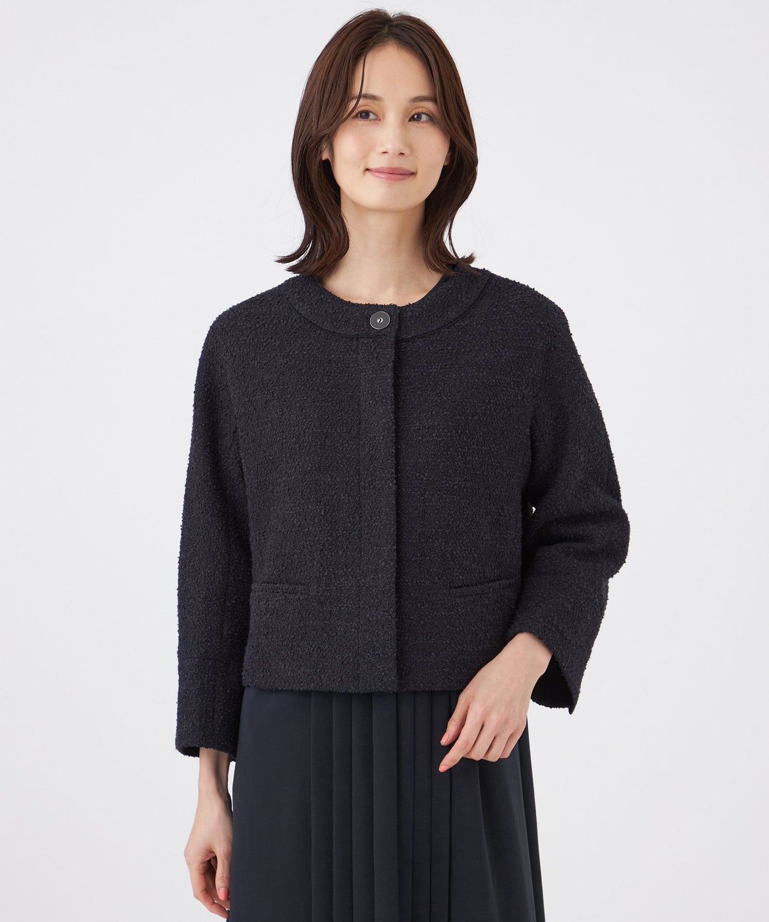 ウォッシャブル】ミックスツィードジャケット(ジャケット)｜TRANS WORK