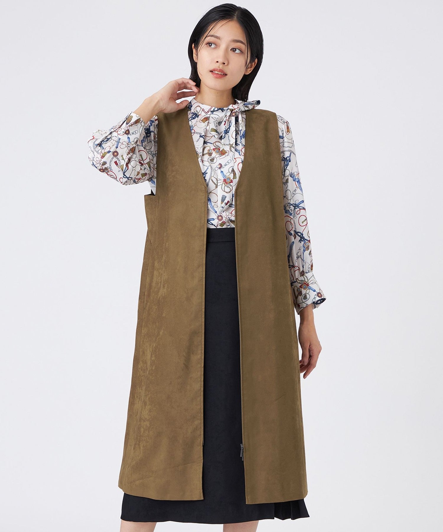 着せ替え服・アウトフィット Yuko.O ウォッシャブル】ストレッチスエードジャケットジャケット(ジャケット
