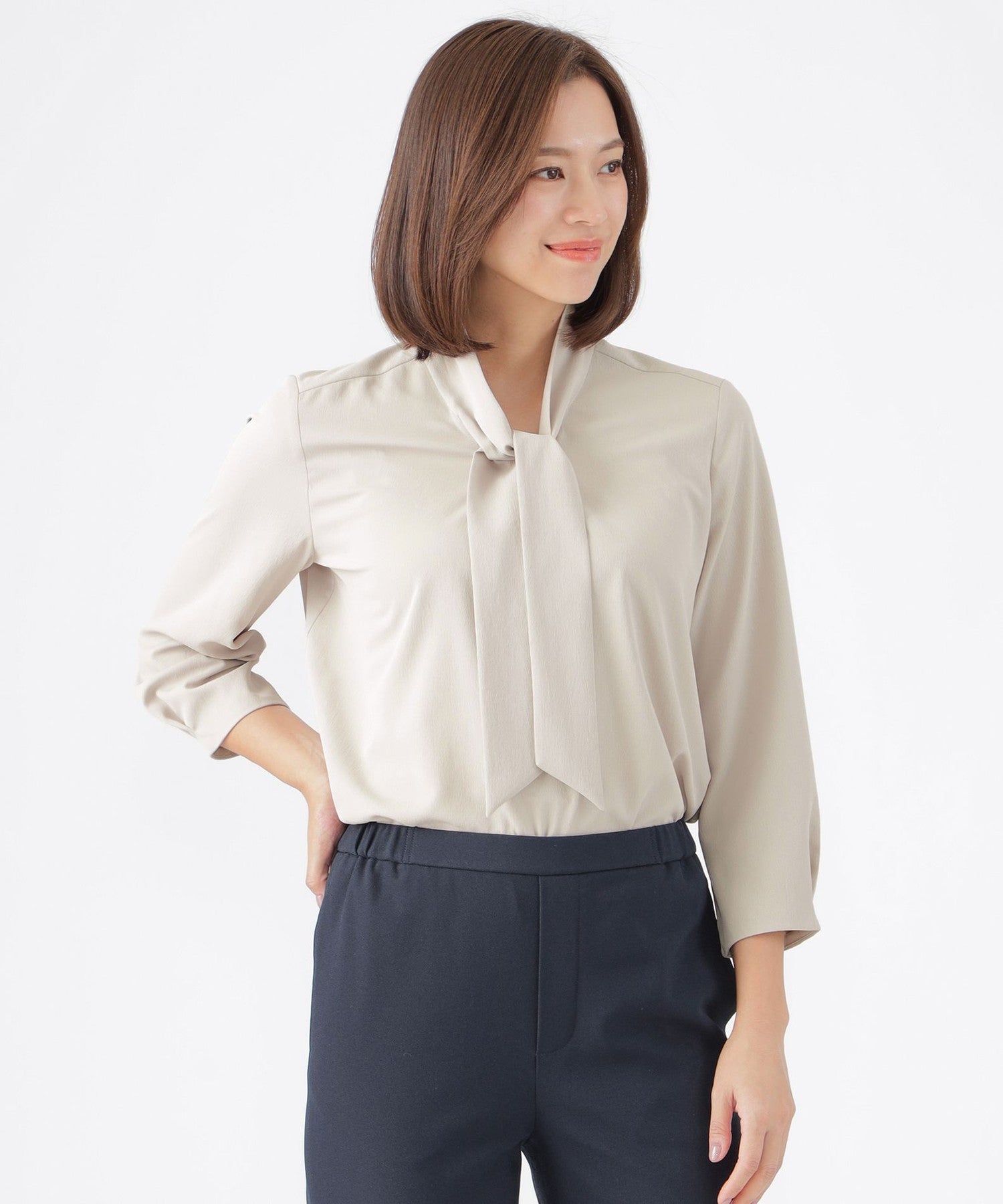 ウォッシャブル】【セットアップ対応】ストレッチドビーボウタイ