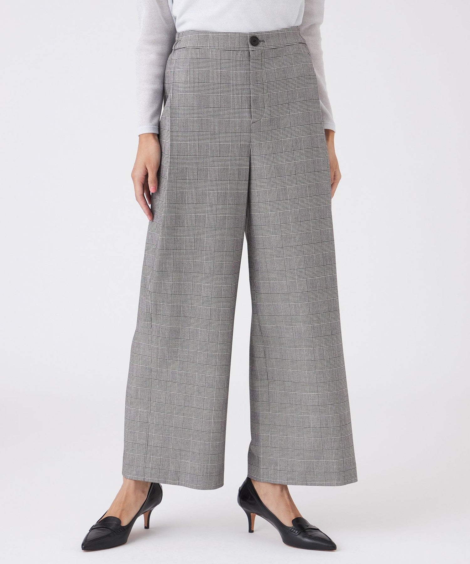 ウォッシャブル】グレンチェックパンツ(パンツ)｜TRANS WORK(トランス