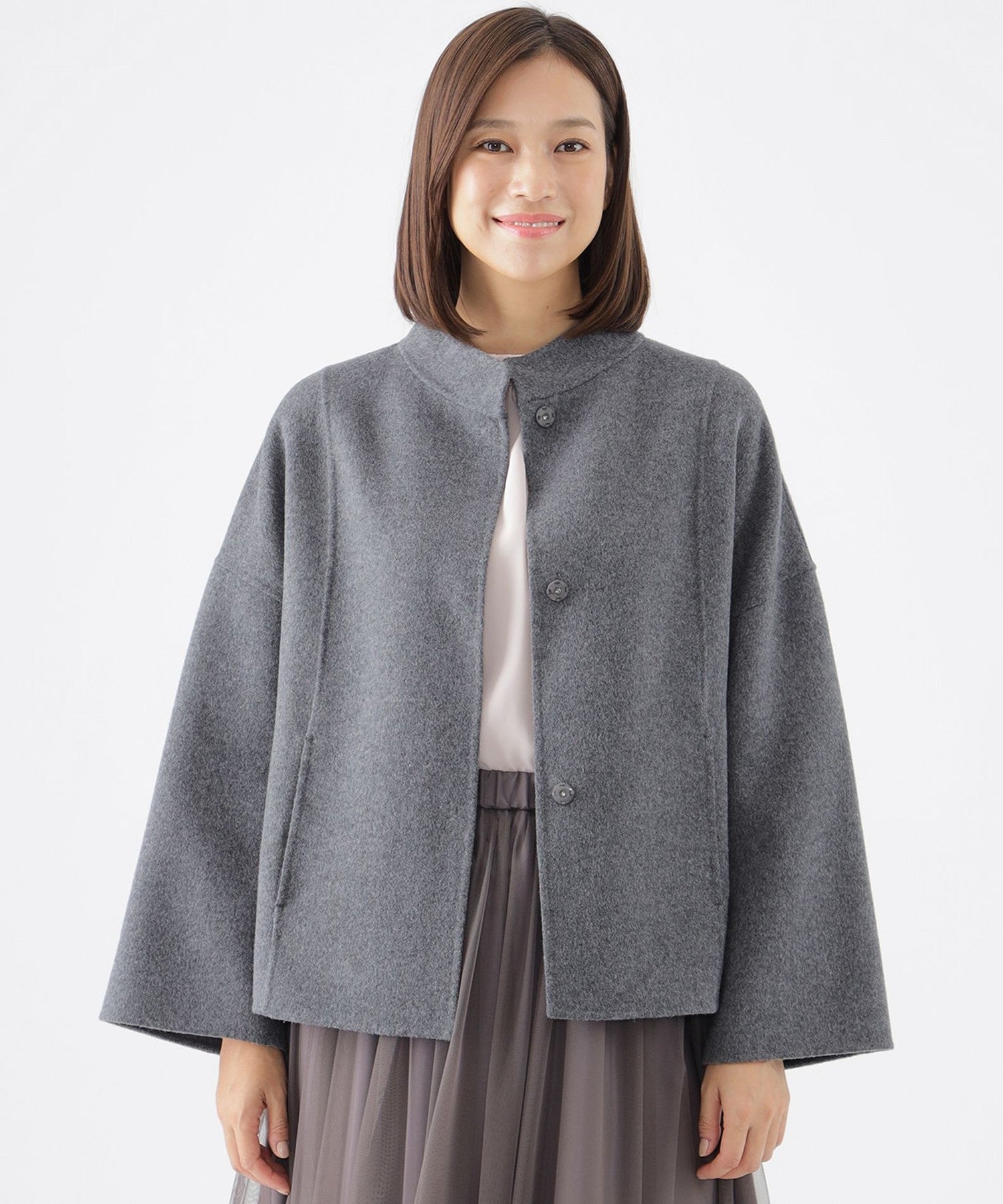 L】ウールライトリバーコート(コート)｜TRANS WORK(トランスワーク)の