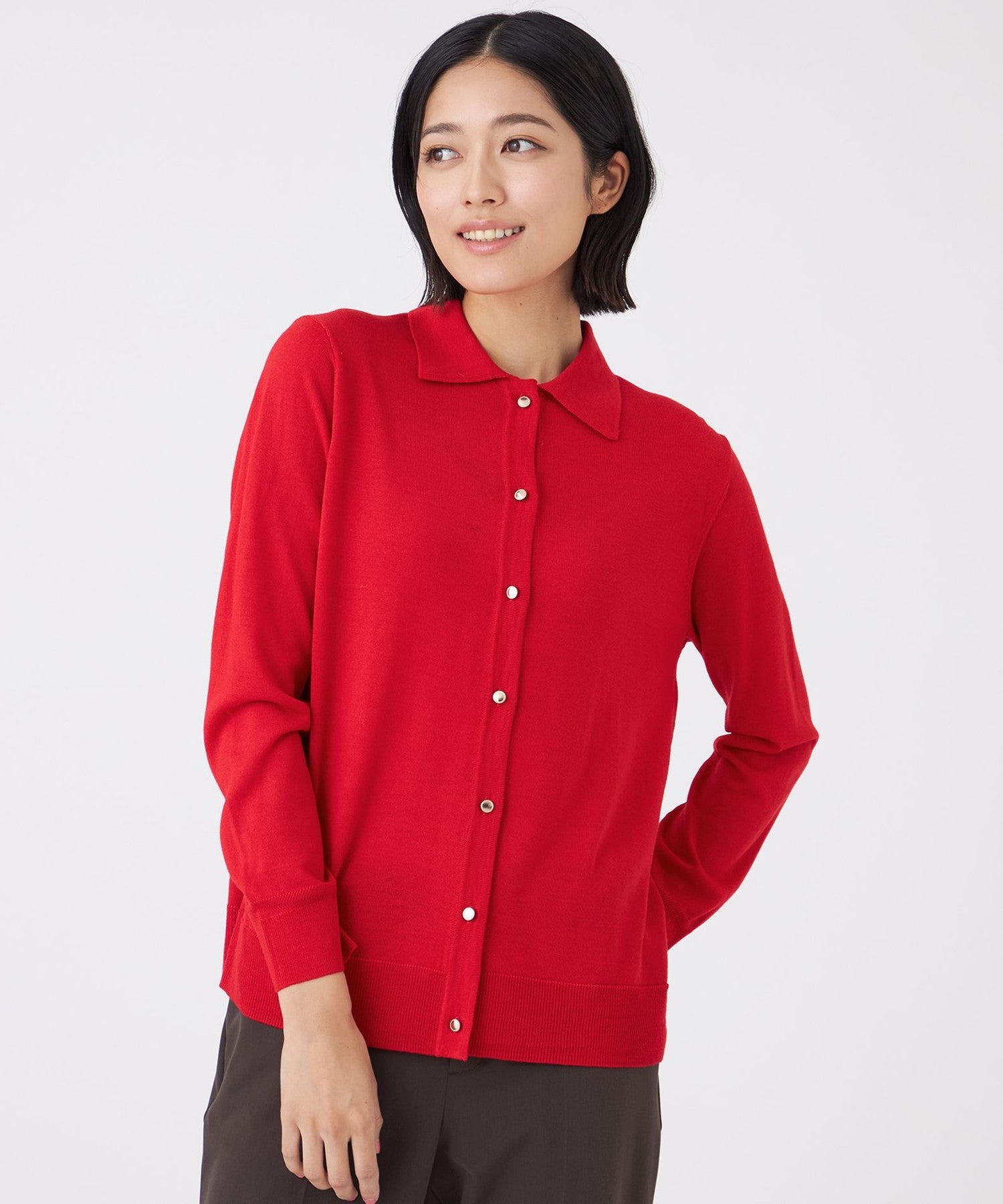 L】【ウォッシャブル】エクストラファインウールプルオーバー(トップス