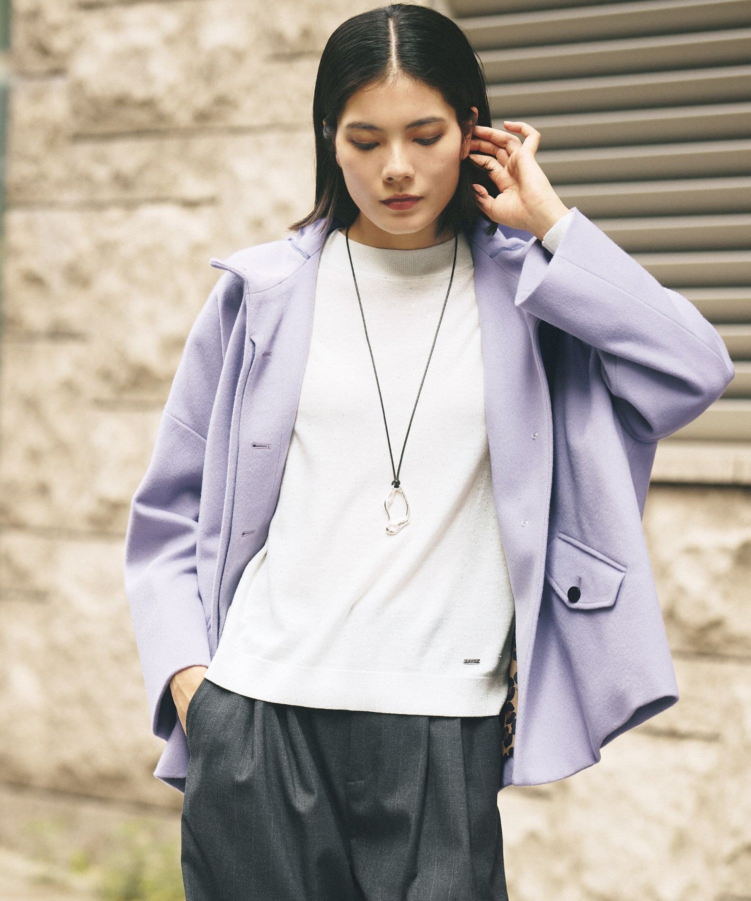 SANYO Style EDITION掲載】ウールスーパービーバーフーデッドコート