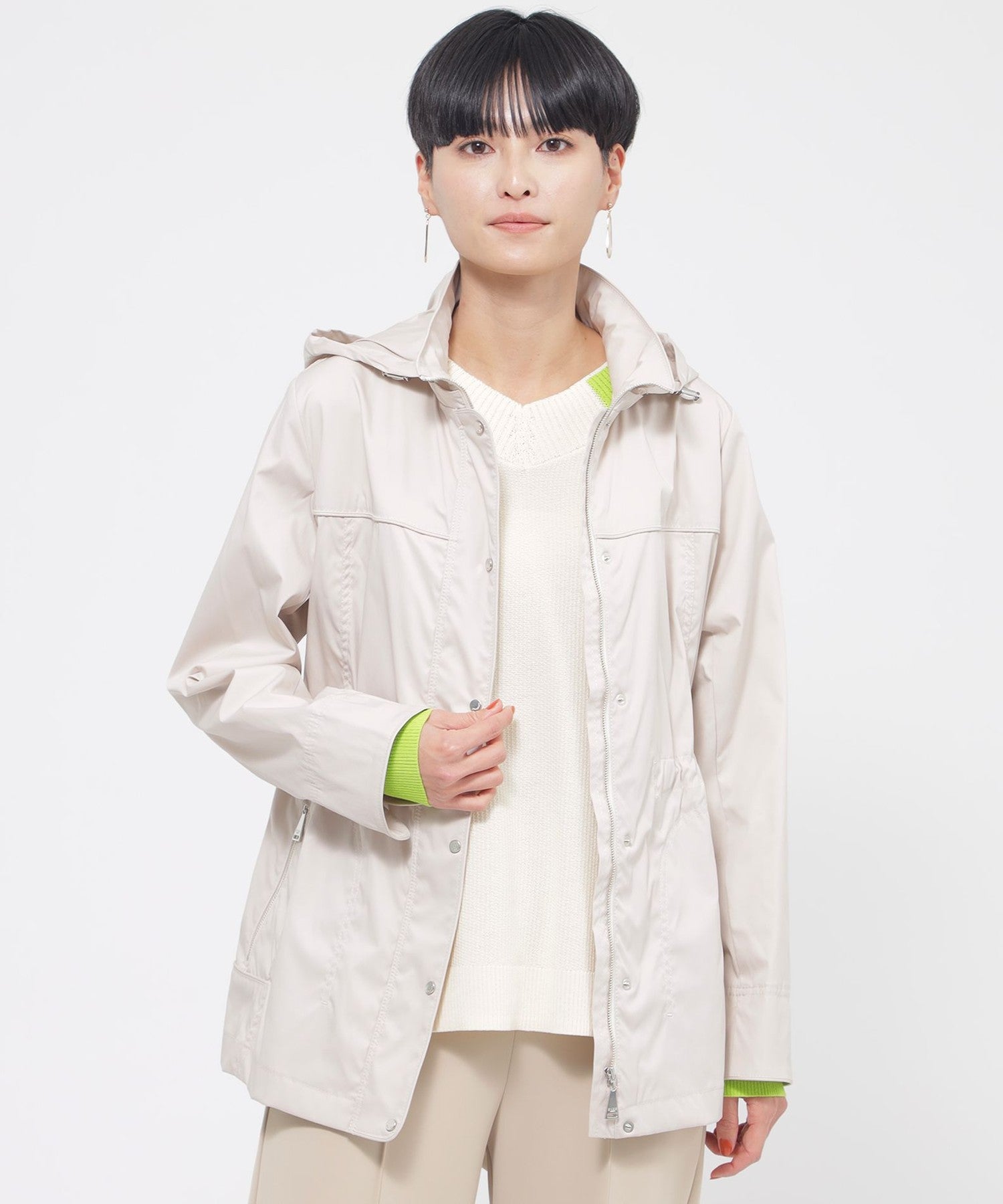 はっ水】【花粉対策】【ウォッシャブル】ポランタフタブルゾン