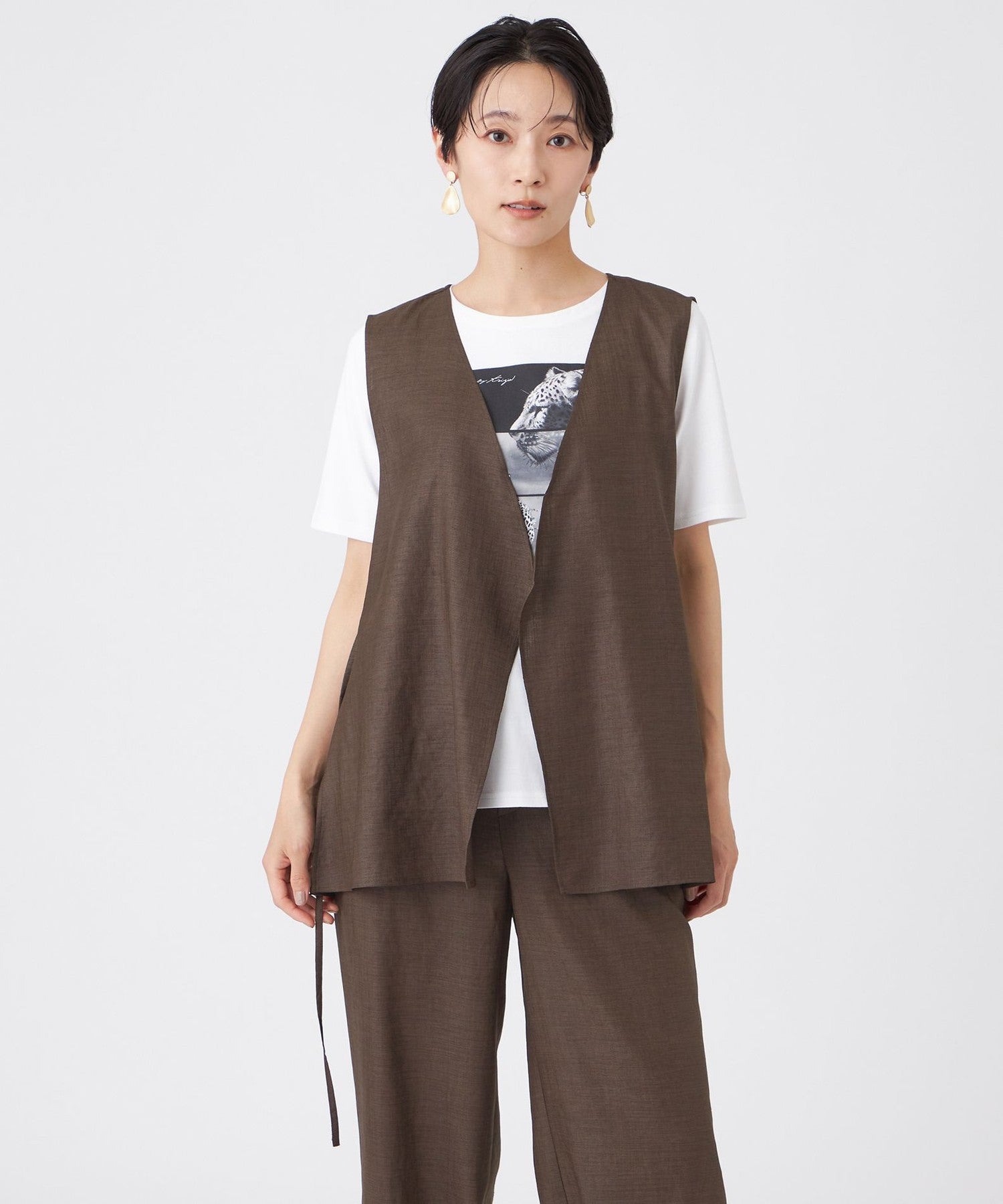407 Agus Shinduさん専用 接触冷感・マシンウォッシャブル】ファージュストレッチジレ(ベスト